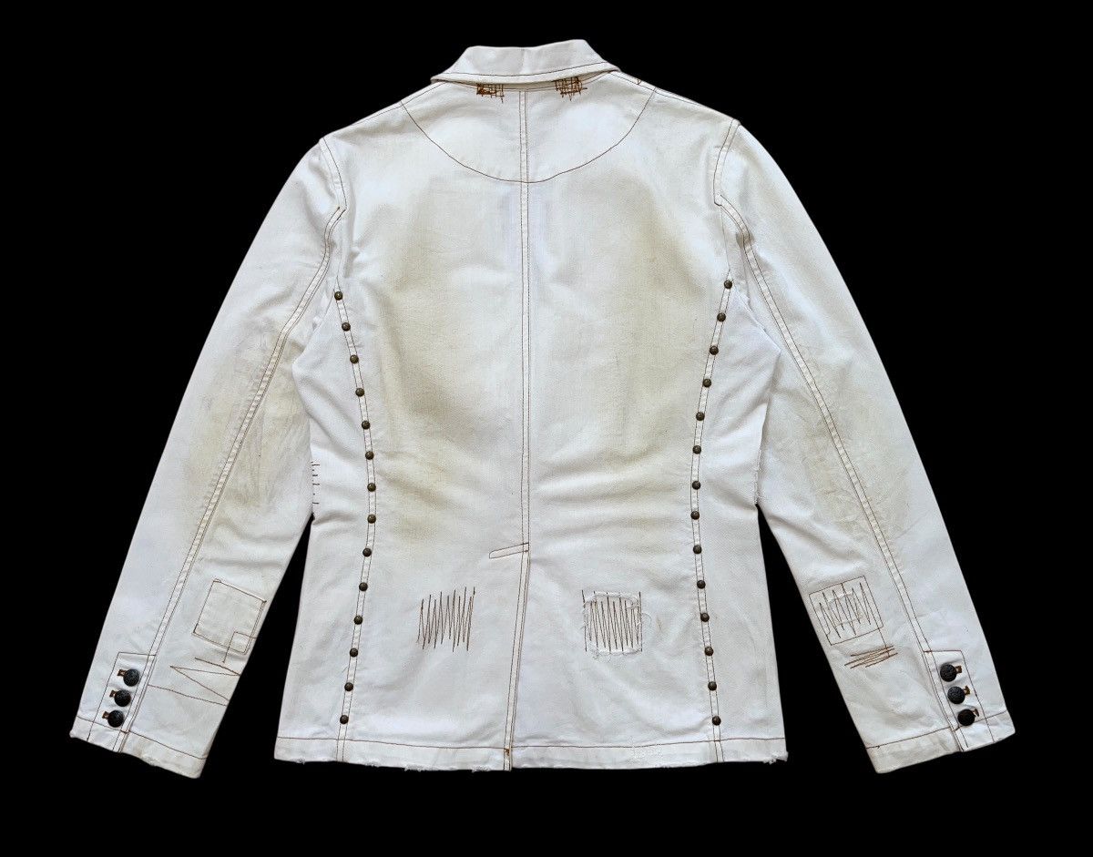 In The Attic Distressed Studs Dirty Pattern Chore Jacket Size US M / EU 48-50 / 2 - 3 Thumbnail