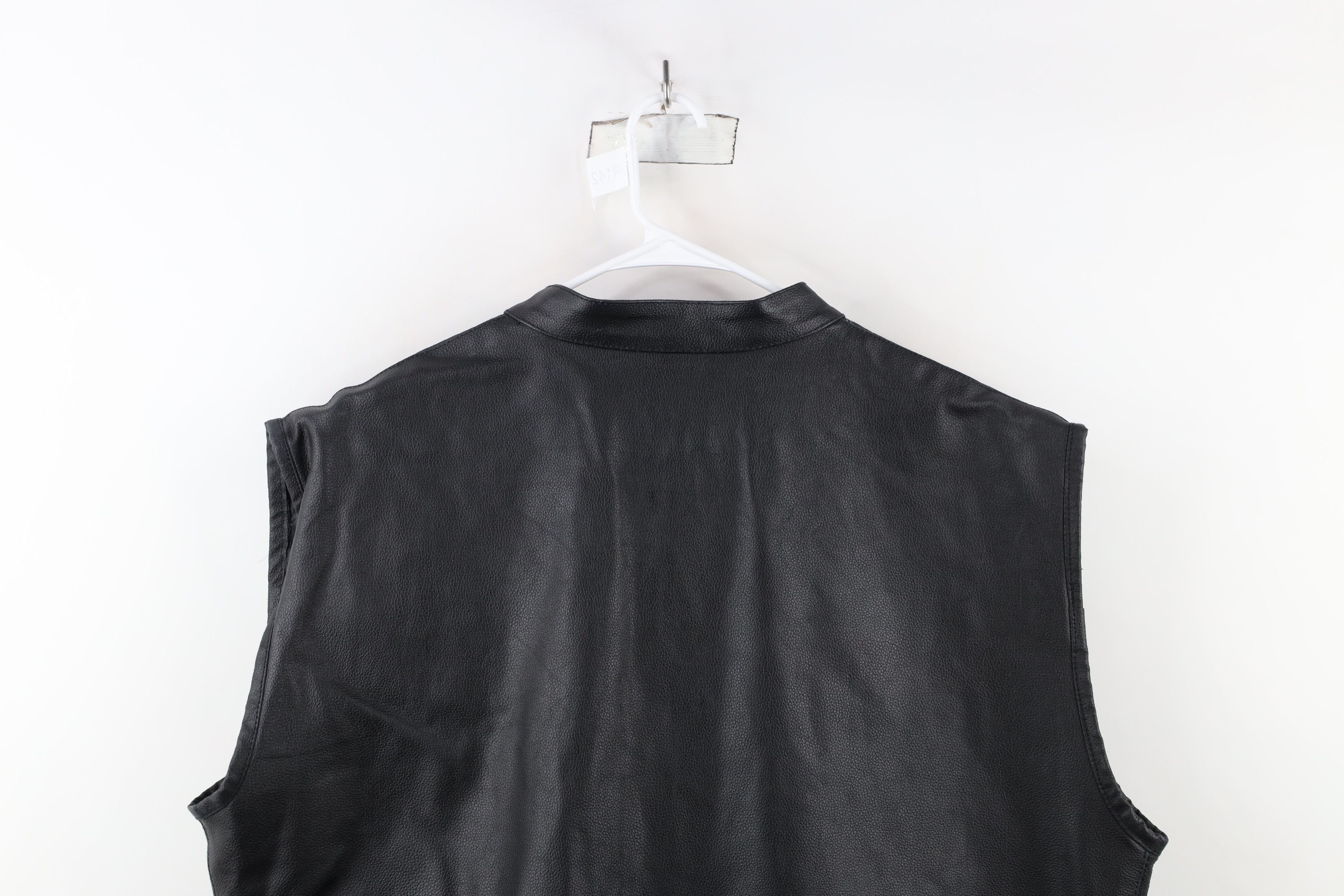 Vintage Vintage 90s Streetwear Full Zip Motorcycle Vest Jacket Size US XXL / EU 58 / 5 - 14 Thumbnail