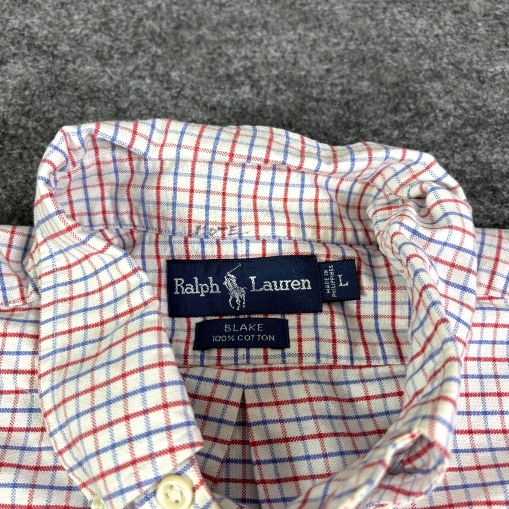 Polo Ralph Lauren Polo Ralph Lauren Blake Shirt Mens L Multicolor Tattersall Check Cotton L/S Button-Up Shirt Size US L / EU 52-54 / 3 - 2 Thumbnail