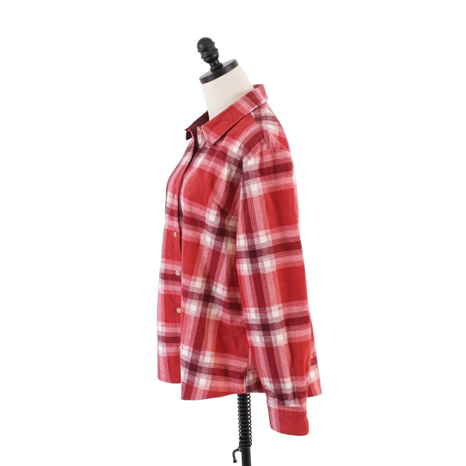 Lee Lee Riders Red Plaid Large Flannel Collared Button Front Shi Size L / US 10 / IT 46 - 5 Thumbnail