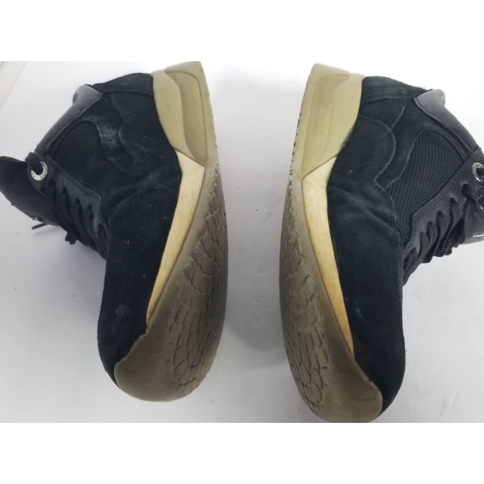 Vintage Cesare Paciotti 4US Sneaker Mens Leather Black Lace Up 9 US Casual Sneakers Mens Size 9 Shoes Size US M / EU 48-50 / 2 - 7 Thumbnail