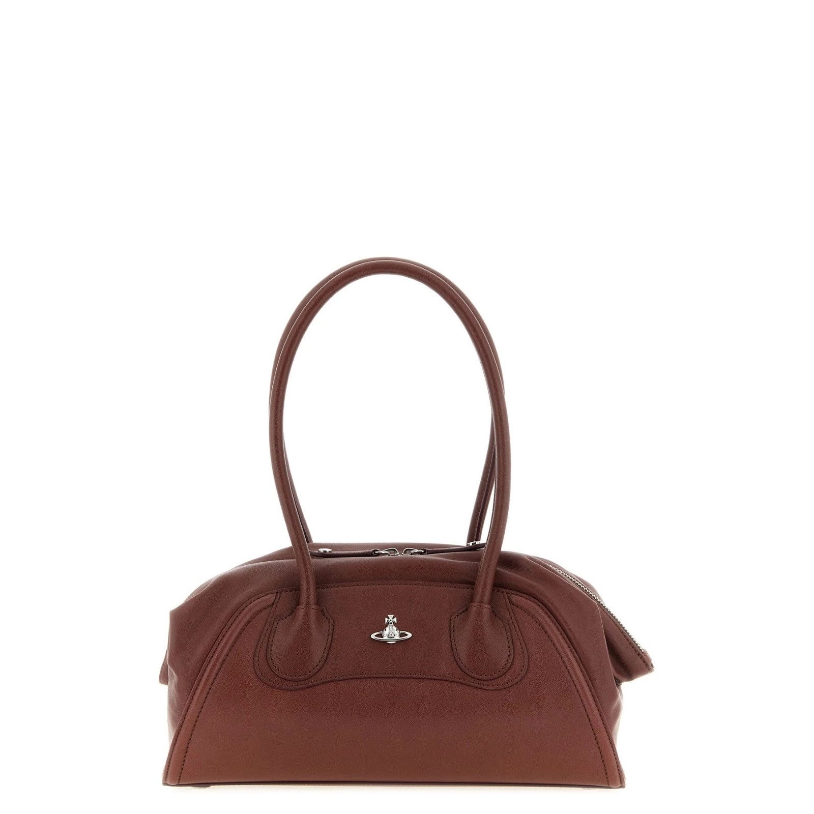 Vivienne Westwood VIVIENNE WESTWOOD Shirley Small Brown Leather Shoulder Bag N Size ONE SIZE - 1 Thumbnail