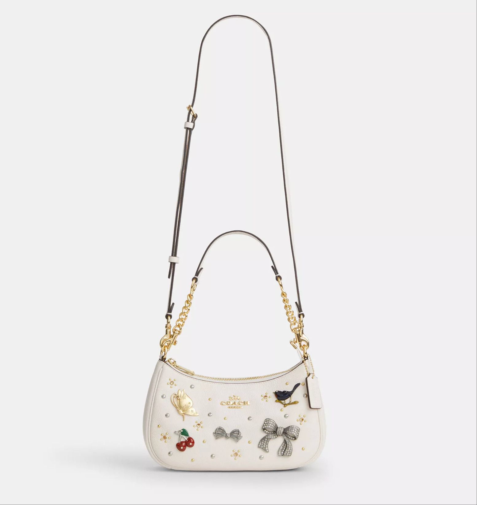 Coach NWT Coach Teri Shoulder Bag With Pins CCE87 Size ONE SIZE - 12 Thumbnail