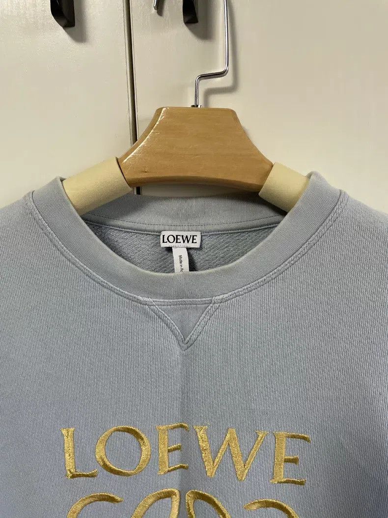 Loewe Loewe Gold thread embroidered sweatshirt, orange Size L / US 10 / IT 46 - 2 Thumbnail