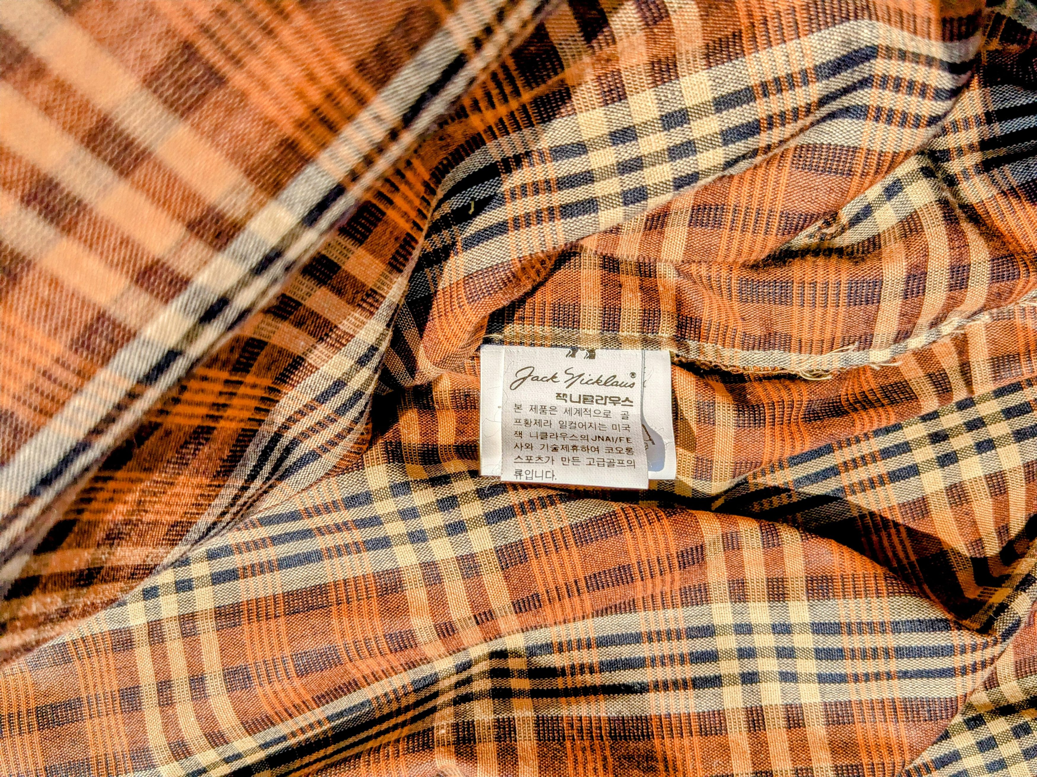 Other VTG 1990 Jack Nicklaus Plaid Burnt Orange Golf Jacket Size US M / EU 48-50 / 2 - 6 Thumbnail