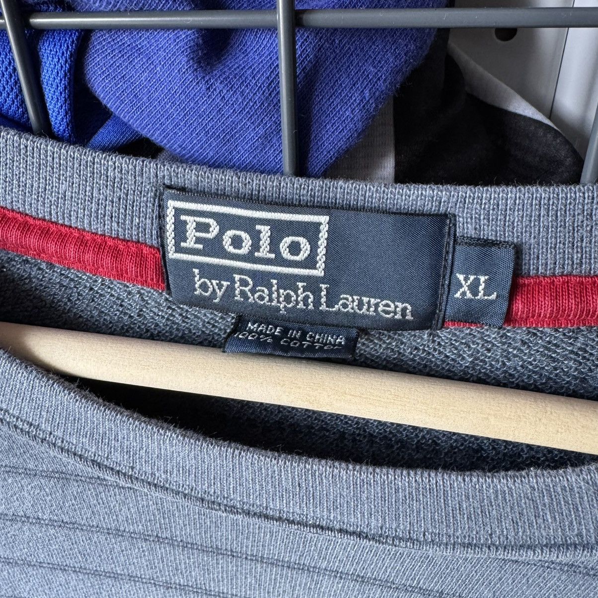 Polo Ralph Lauren × Ralph Lauren × Vintage Polo Ralph Lauren Striped Chief Keef Style Sweatshirt Size US XL / EU 56 / 4 - 3 Thumbnail