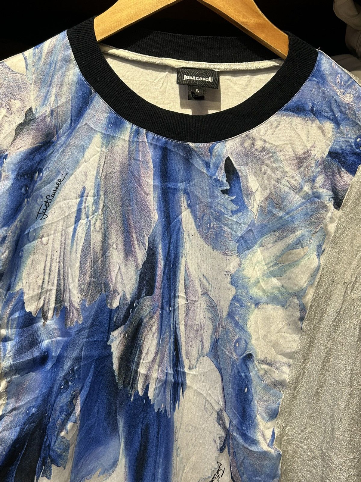Just Cavalli Just Cavalli women's blue and white patterned top Size S / US 4 / IT 40 - 4 Thumbnail