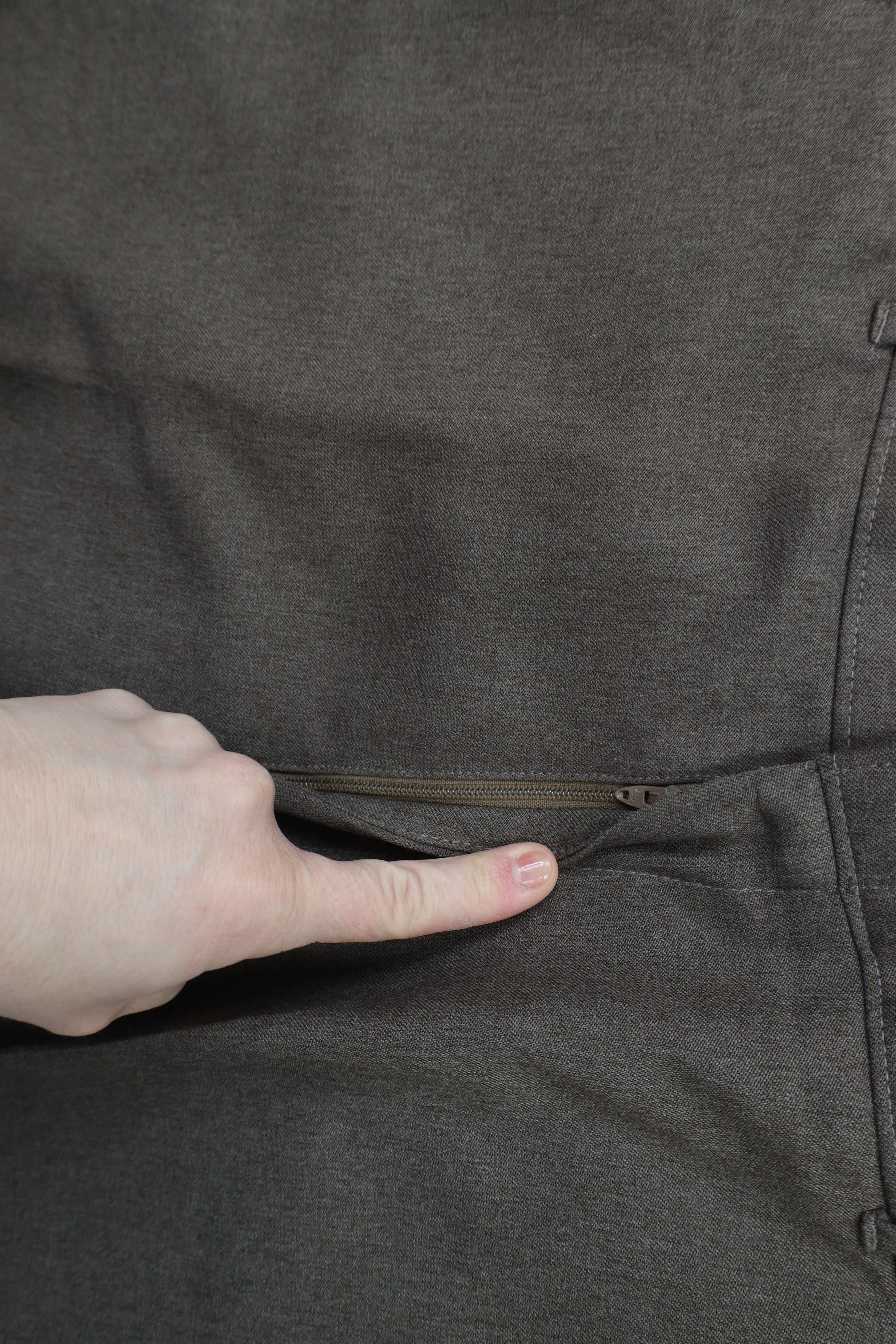 Levi's × Vintage Vintage 90s Levis Knit Flared Chino Pants Heather Brown Size US 36 / EU 52 - 7 Thumbnail