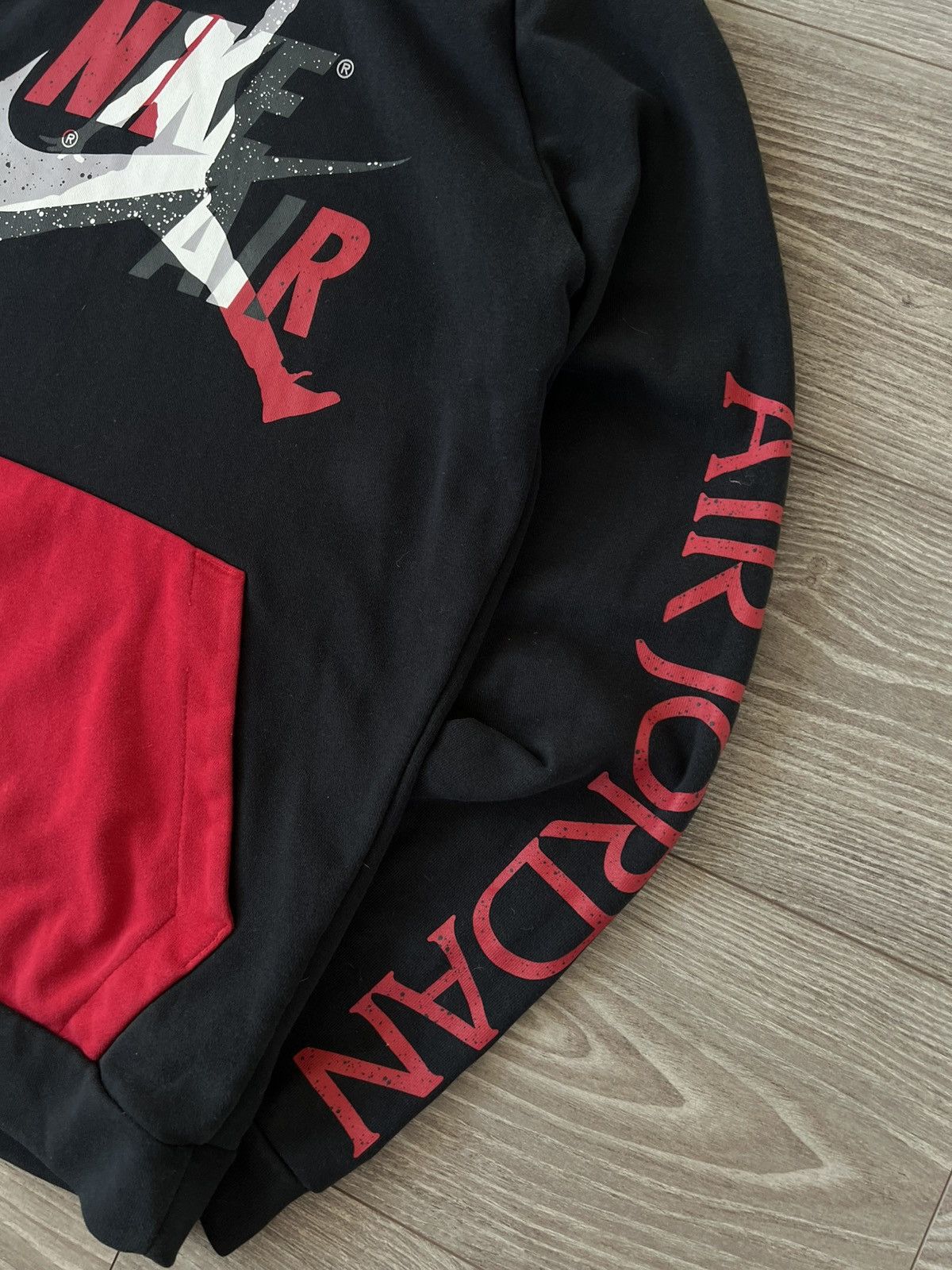 Jordan Brand Nike Air Jordan Jumpman Big Logo Red/Black Drill Y2k Hoodie Size US M / EU 48-50 / 2 - 14 Thumbnail