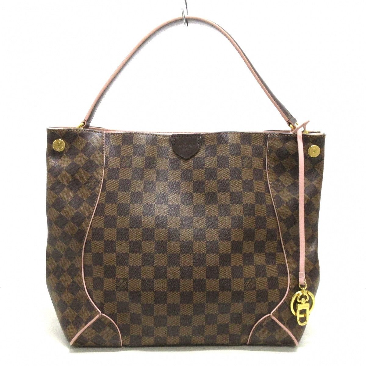 Louis Vuitton Kaisa Hobo Rose Ballerine Damier Canvas