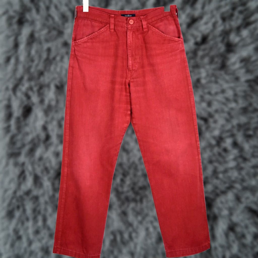 Ermenegildo Zegna ERMENEGILDO ZEGNA Trousers Men's Red W31/L29 Straight Fit Zip Fly Size US 31 - 1 Thumbnail