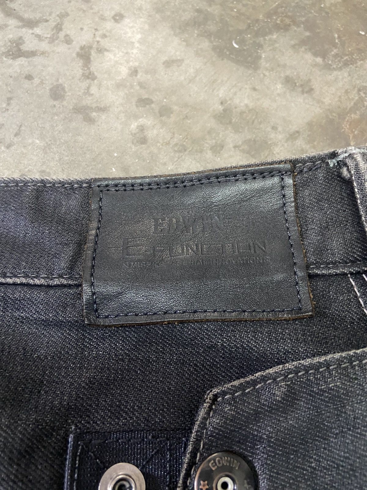 Edwin × Japanese Brand Edwin E-Function Type EF503 Banana Cut Denim Size US 34 / EU 50 - 16 Thumbnail