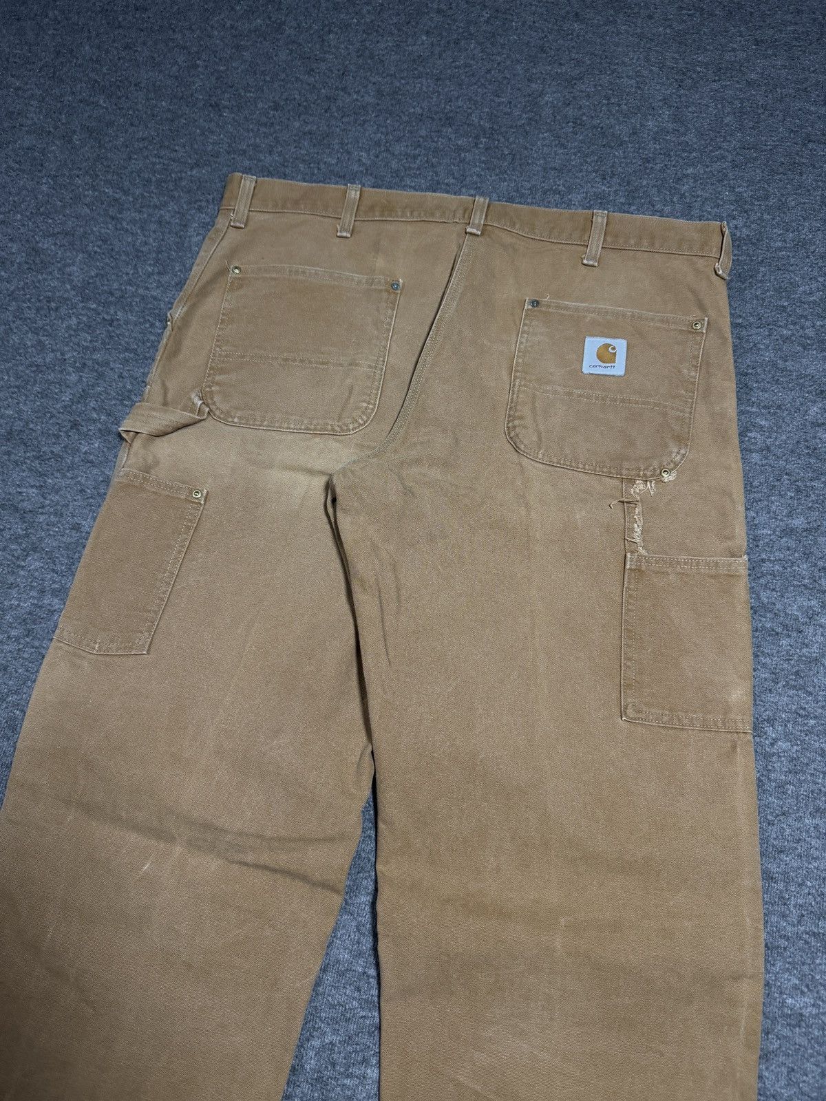 Carhartt Vintage 80s Carhartt brown double knee pants 40x28 USA Size US 40 / EU 56 - 5 Thumbnail