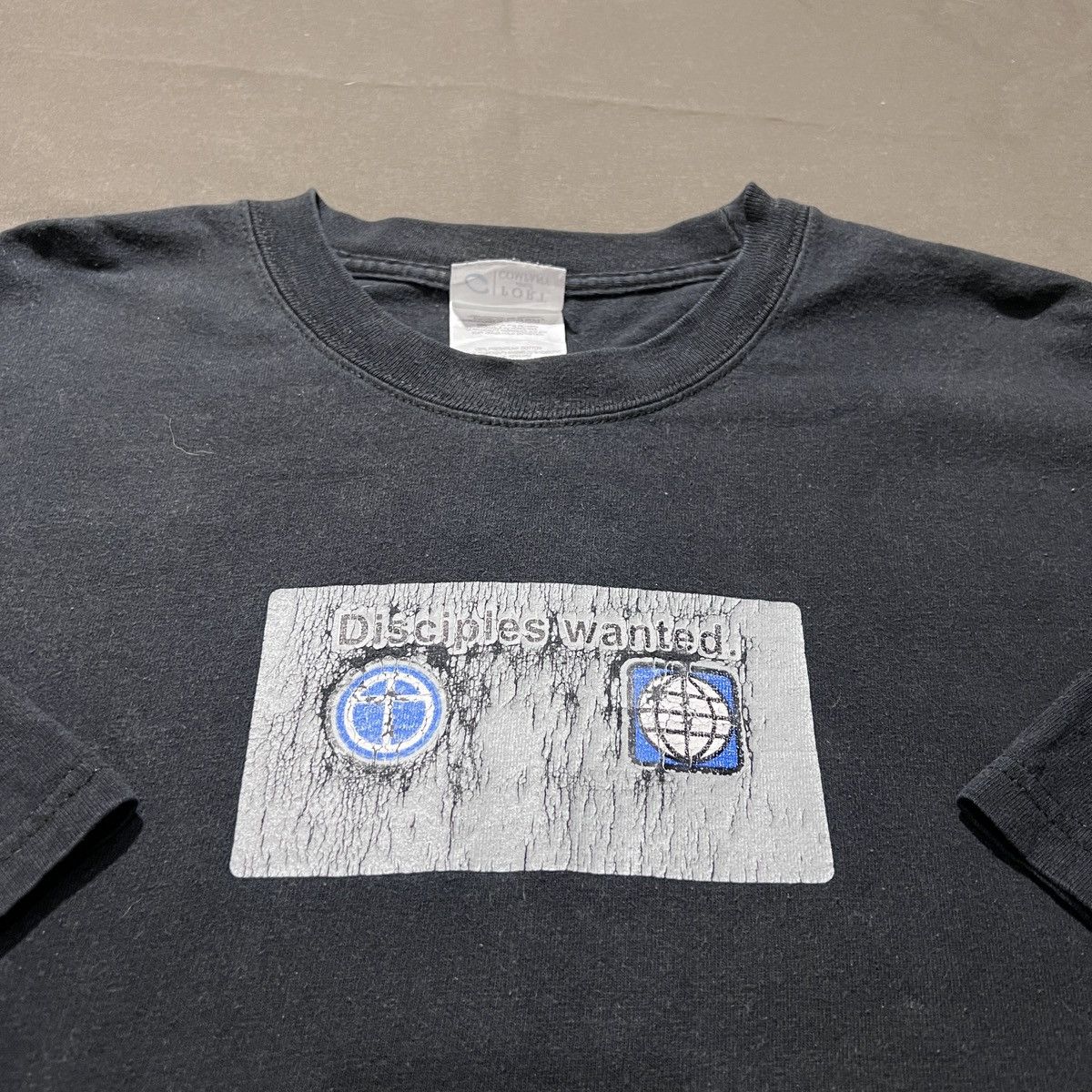 Vintage Vintage Y2K Disciples wanted God Jesus Bible Holy Tee Faded Size US XL / EU 56 / 4 - 1 Thumbnail