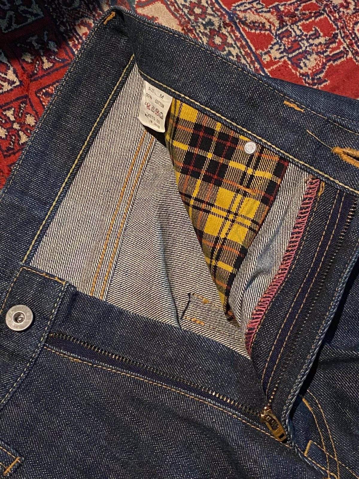Designer × Japanese Brand Vintage Rocket Saddles & Co Made In Japan Blue Denim Size US 33 - 6 Thumbnail