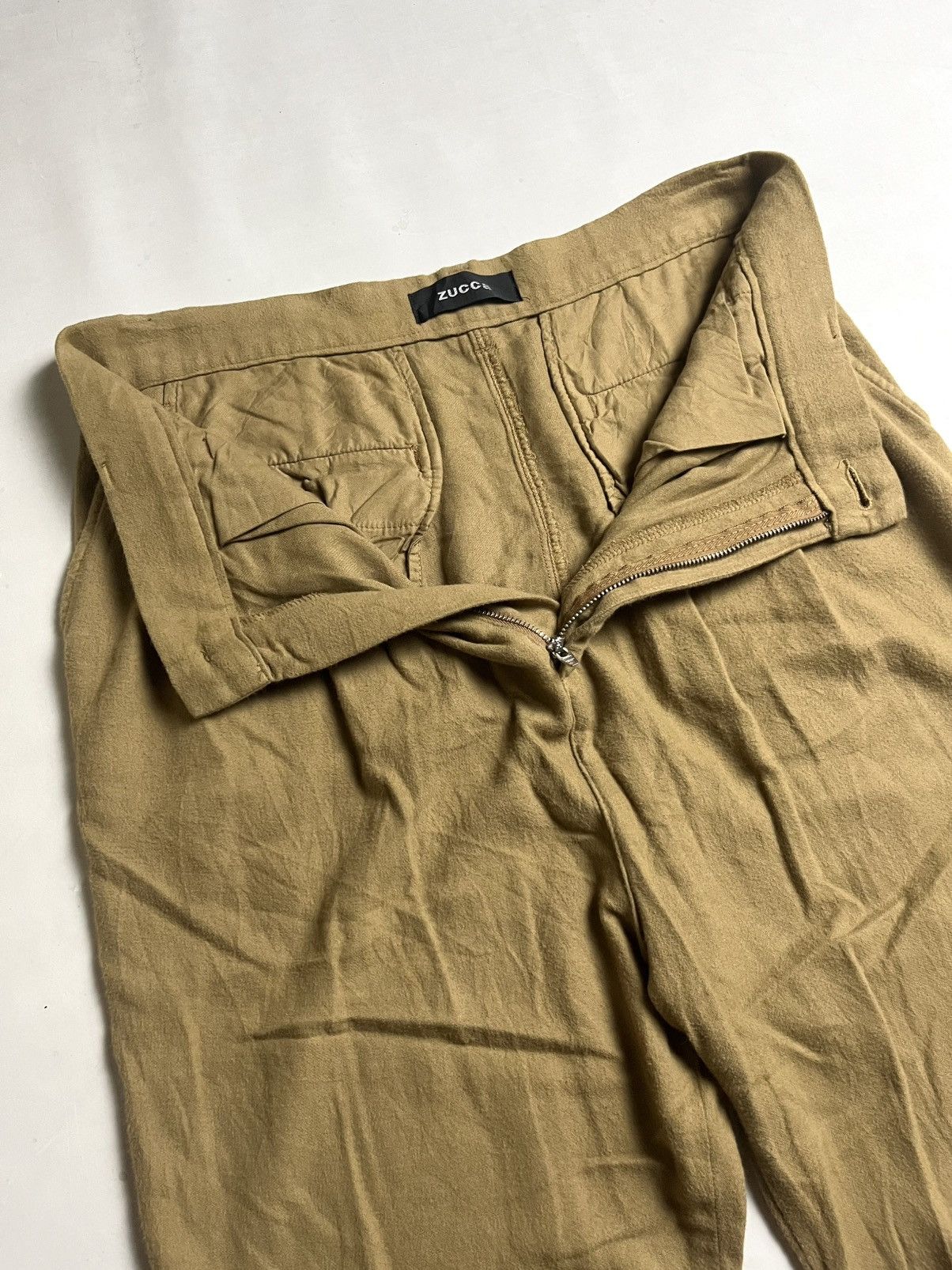 Issey Miyake 🪾Zucca double pleated rayon pants Size US 30 / EU 46 - 3 Thumbnail