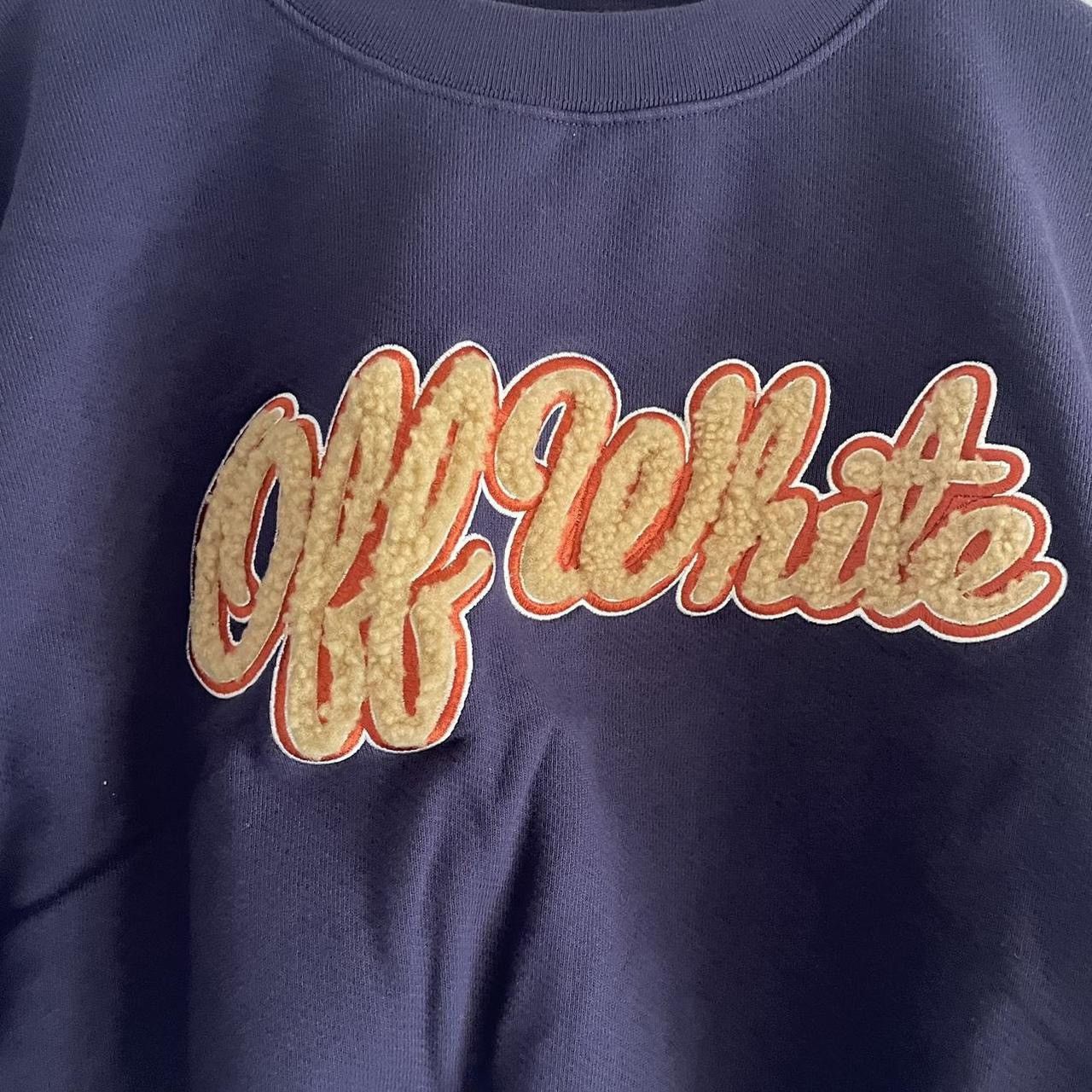 Designer × Off-White Vintage OFF-WHITE crop sweater Size M / US 6-8 / IT 42-44 - 9 Thumbnail