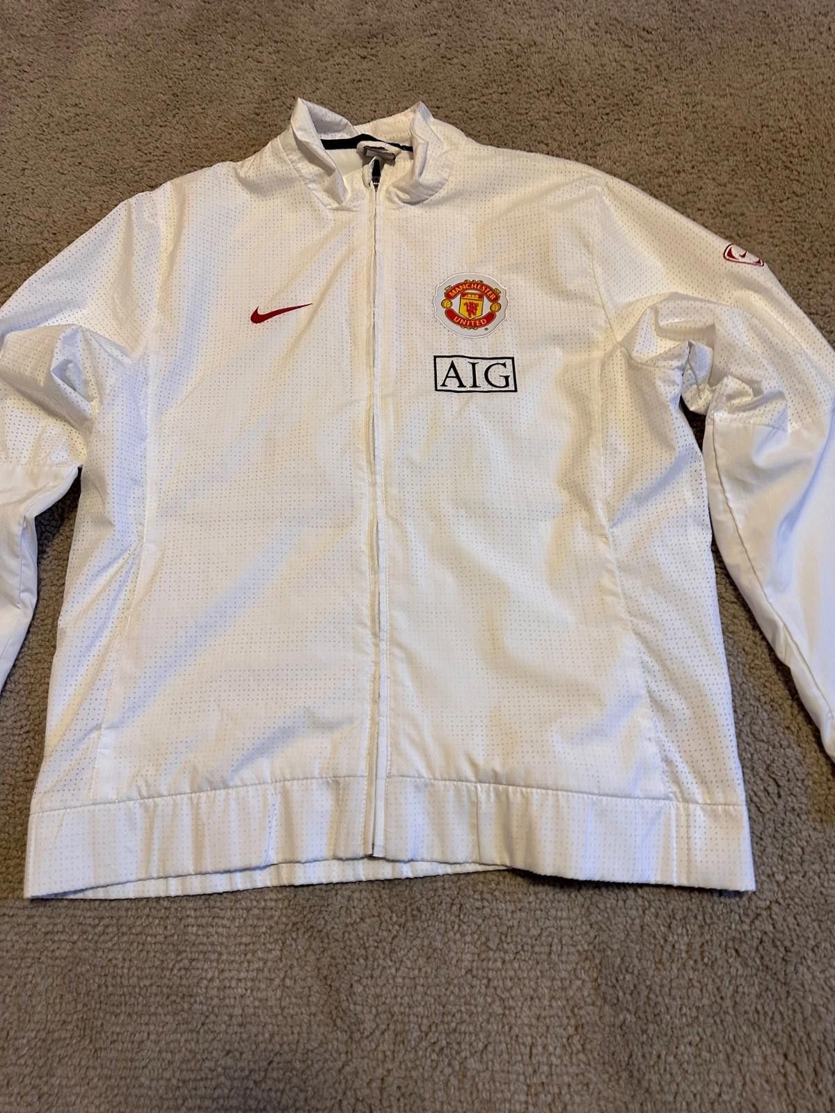 Nike Vtg Nike Manchester United Football Jacket Soccer Track Top Size US XL / EU 56 / 4 - 3 Thumbnail