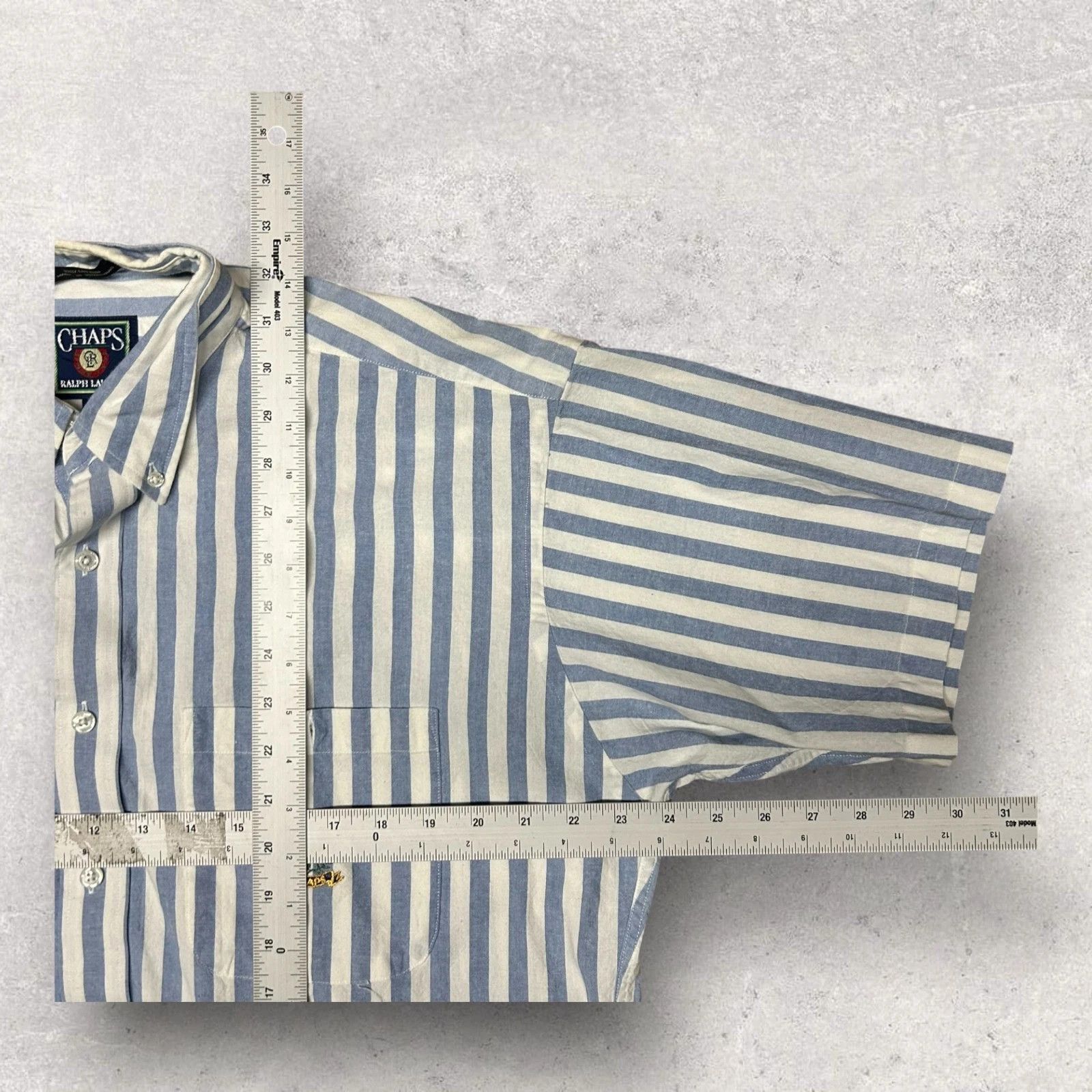 Chaps Ralph Lauren Chaps Ralph Lauren 90s Vintage Stripped Button Up Shirt Men’ Size US L / EU 52-54 / 3 - 4 Thumbnail