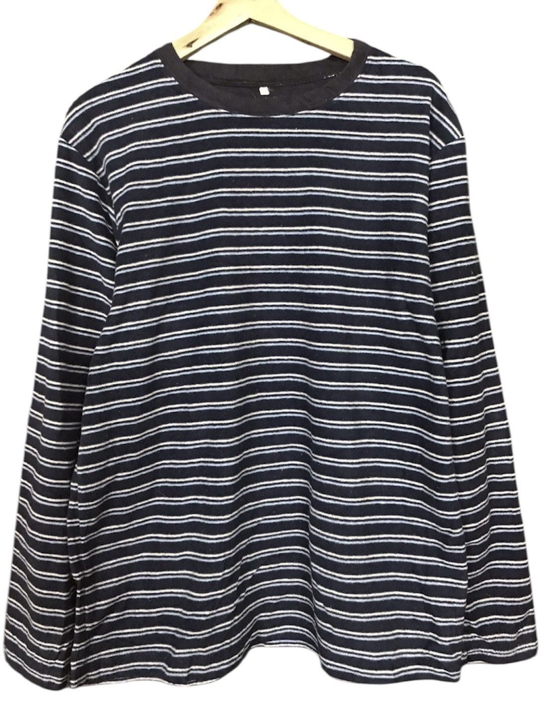 The Unbranded Brand Plain Stripes Tshirt Longsleeve Size US M / EU 48-50 / 2 - 1 Thumbnail