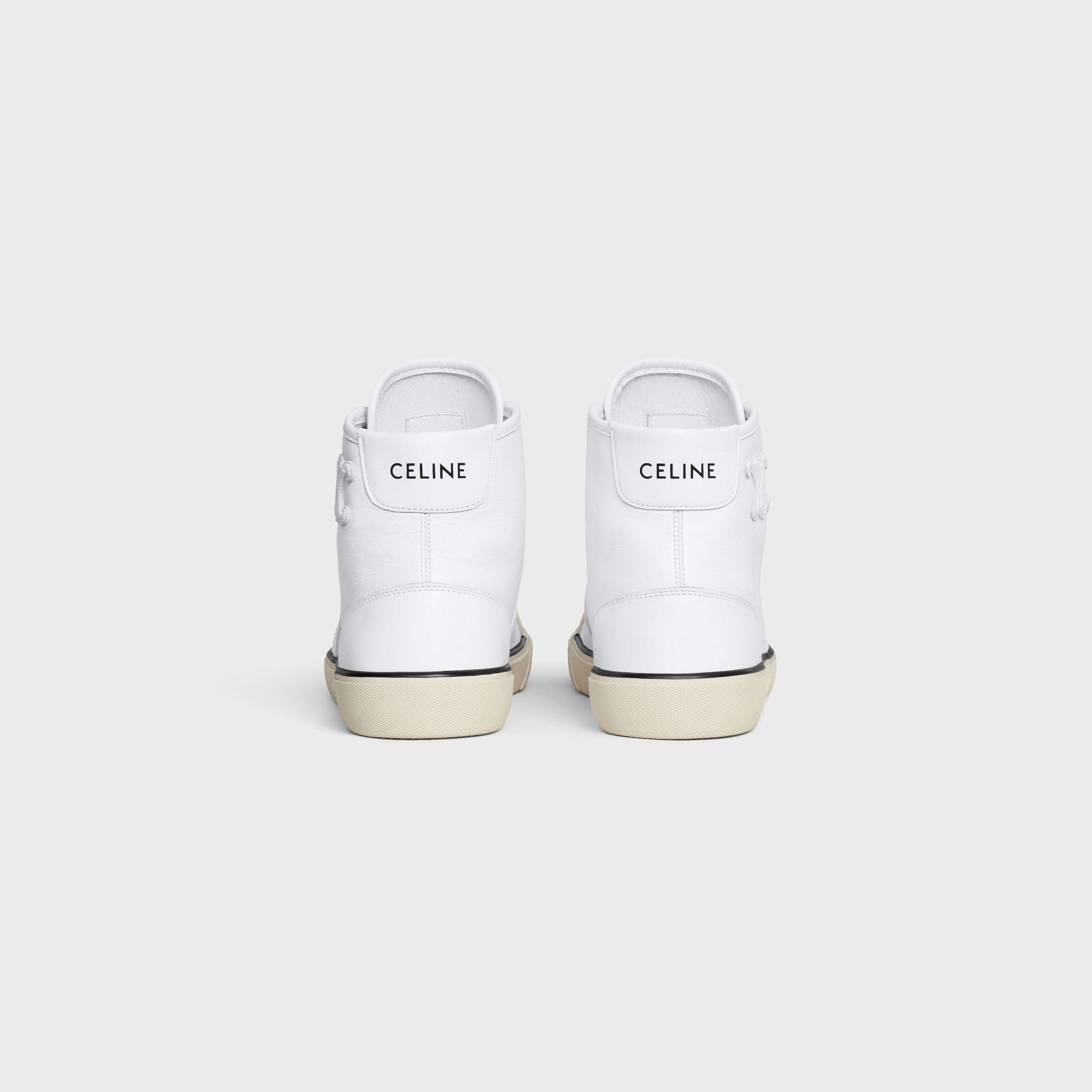 Celine o1mle0426 AS-02 Mid Low Lace-Up Sneakers in Optic White Size US 9 / EU 42 - 3 Thumbnail