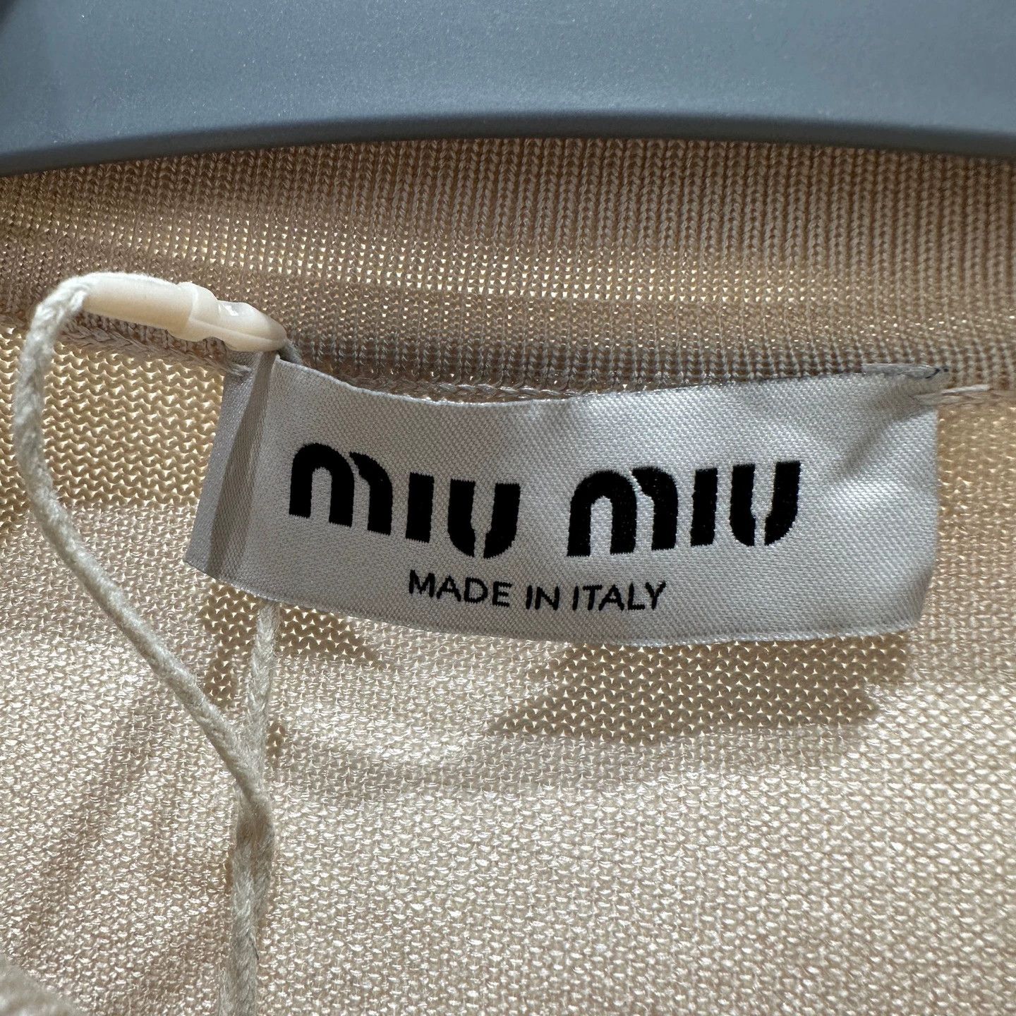 Miu Miu MIU MIU feb483 25SS Silk Logo Polo Shirt 36 Size XS / US 0-2 / IT 36-38 - 3 Thumbnail