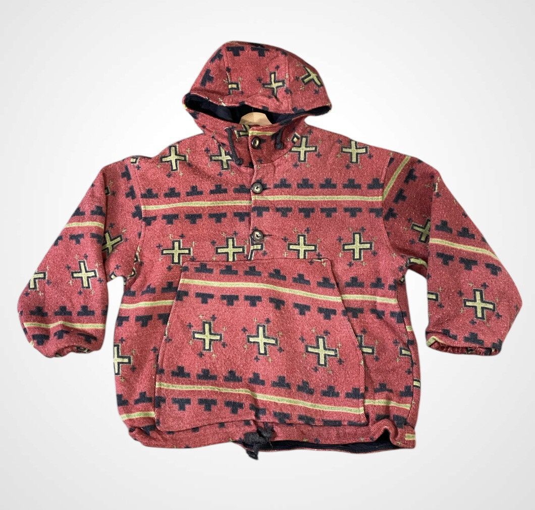 Vintage A11 Rare - Vintage Seppe Hoodie Anorak Wool Jacket Size US XL / EU 56 / 4 - 3 Thumbnail
