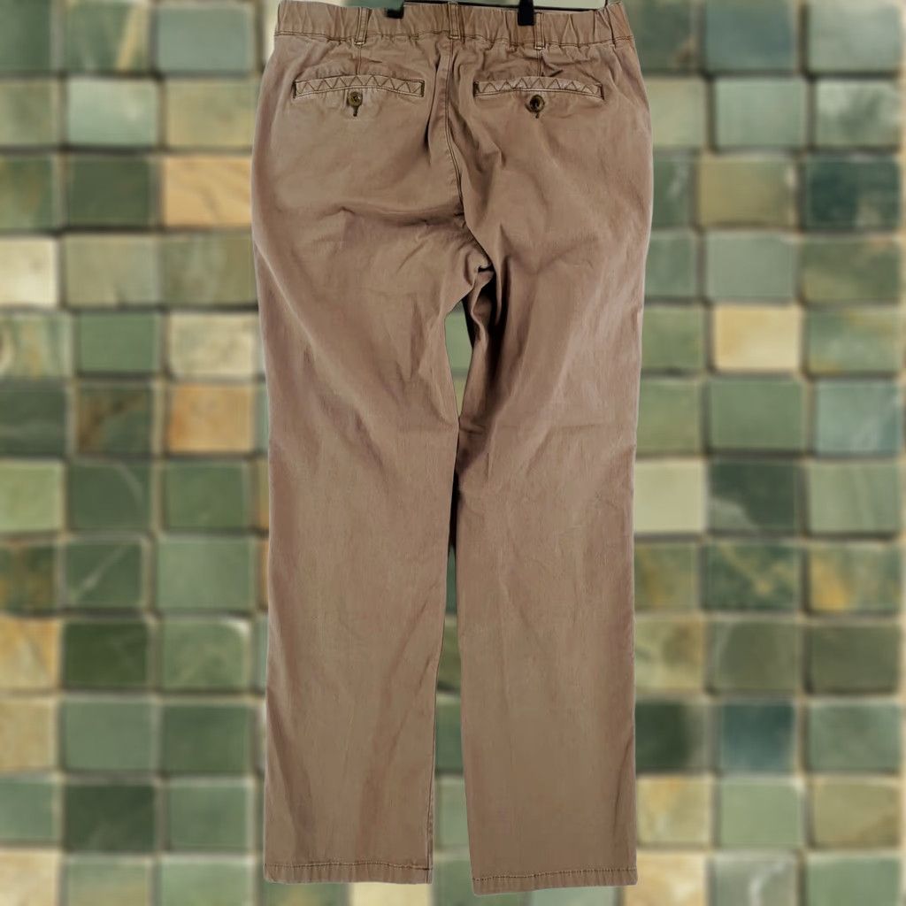 Vintage Wellen Jogger Pants Khaki Brown Elastic Waist Mens M Inseam 27 Beige 30-32 x 27 Regular Men's Pants Slouchy Casual Jogger Style Size US 31 - 1 Thumbnail