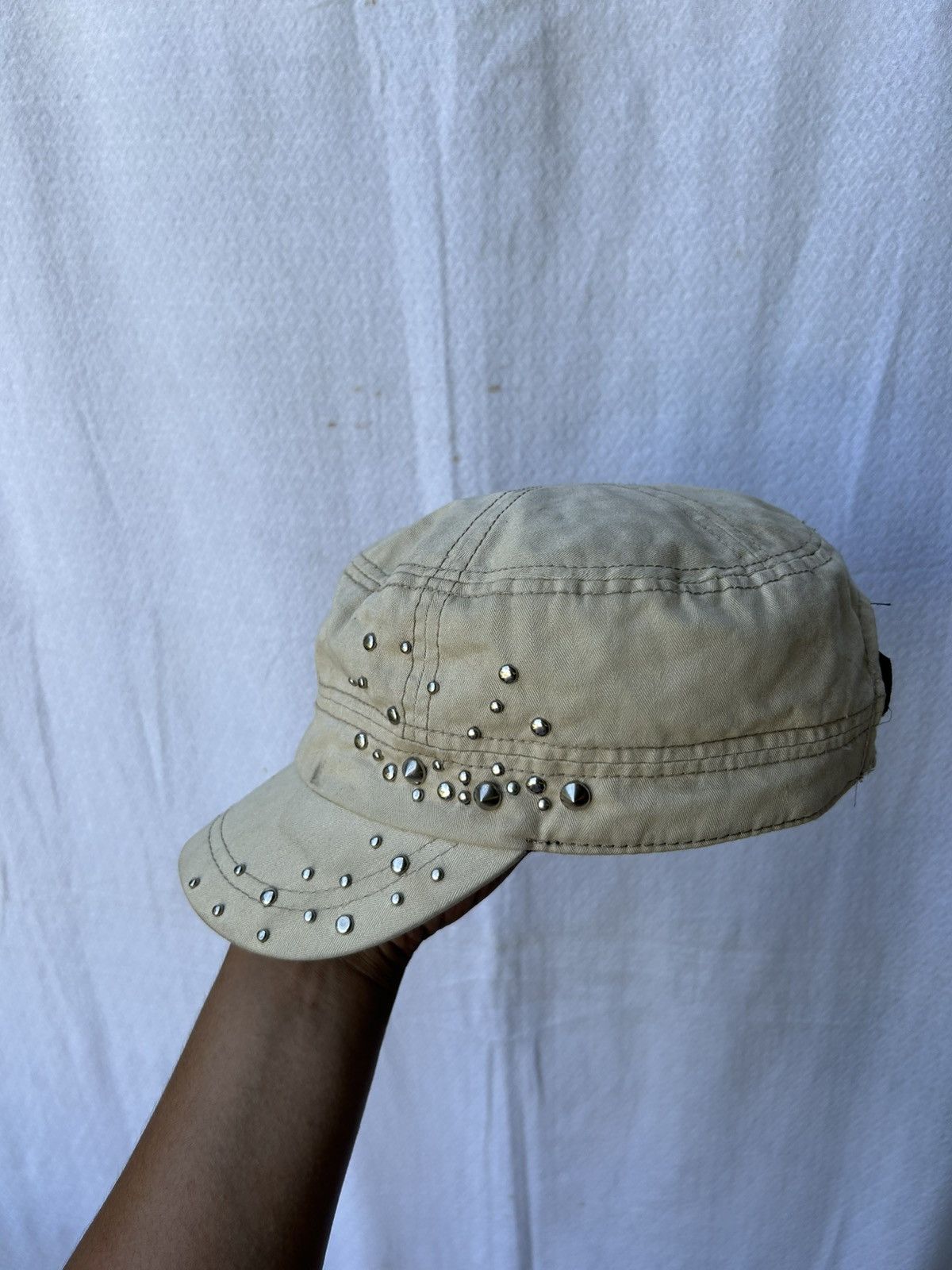 If Six Was Nine × Japanese Brand × Le Grande Bleu (L.G.B.) Studded distressed japanese style hats Size ONE SIZE - 5 Thumbnail