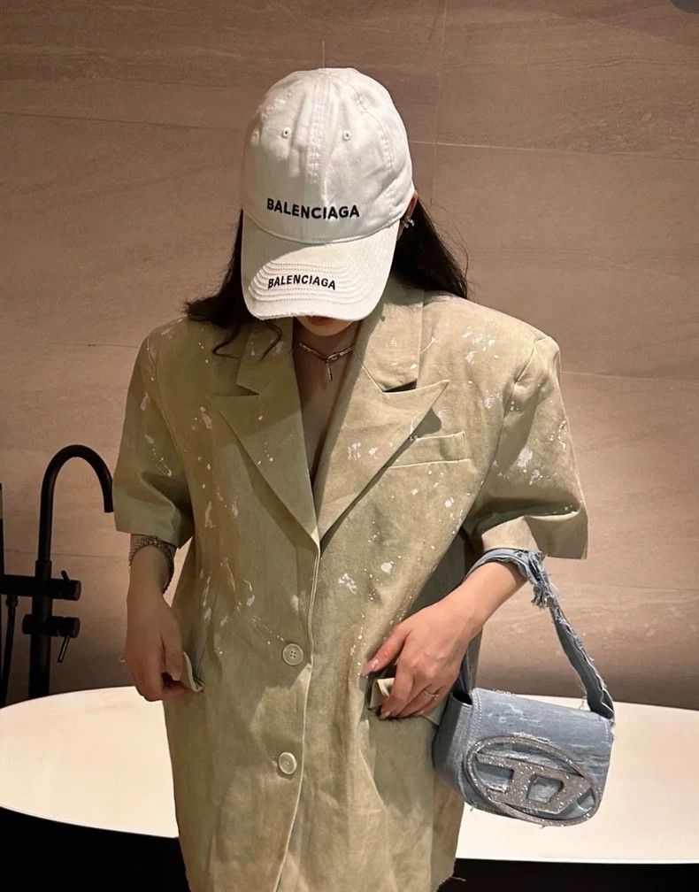 Balenciaga Balenciaga 24ss destruction logo cap Size ONE SIZE - 4 Thumbnail