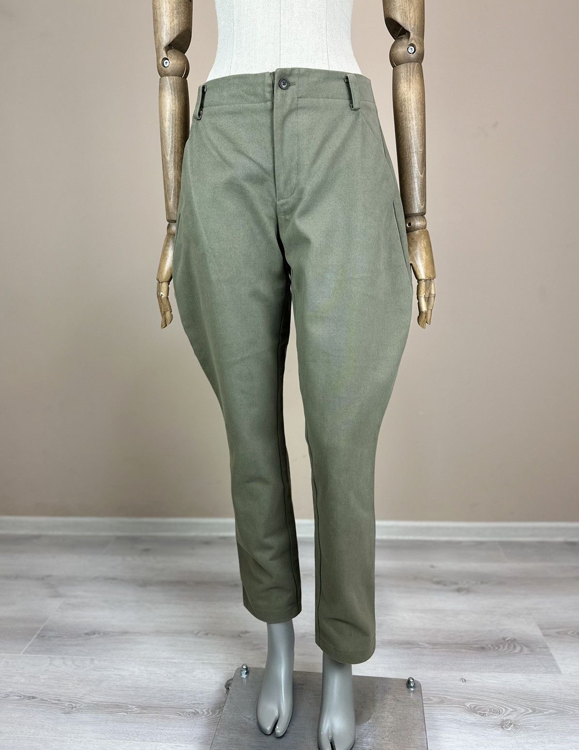 Margaret Howell CABBAGES & ROSES Jodhepurse Equestrian khaki pants trousers Size 27" / US 4 / IT 40 - 2 Thumbnail