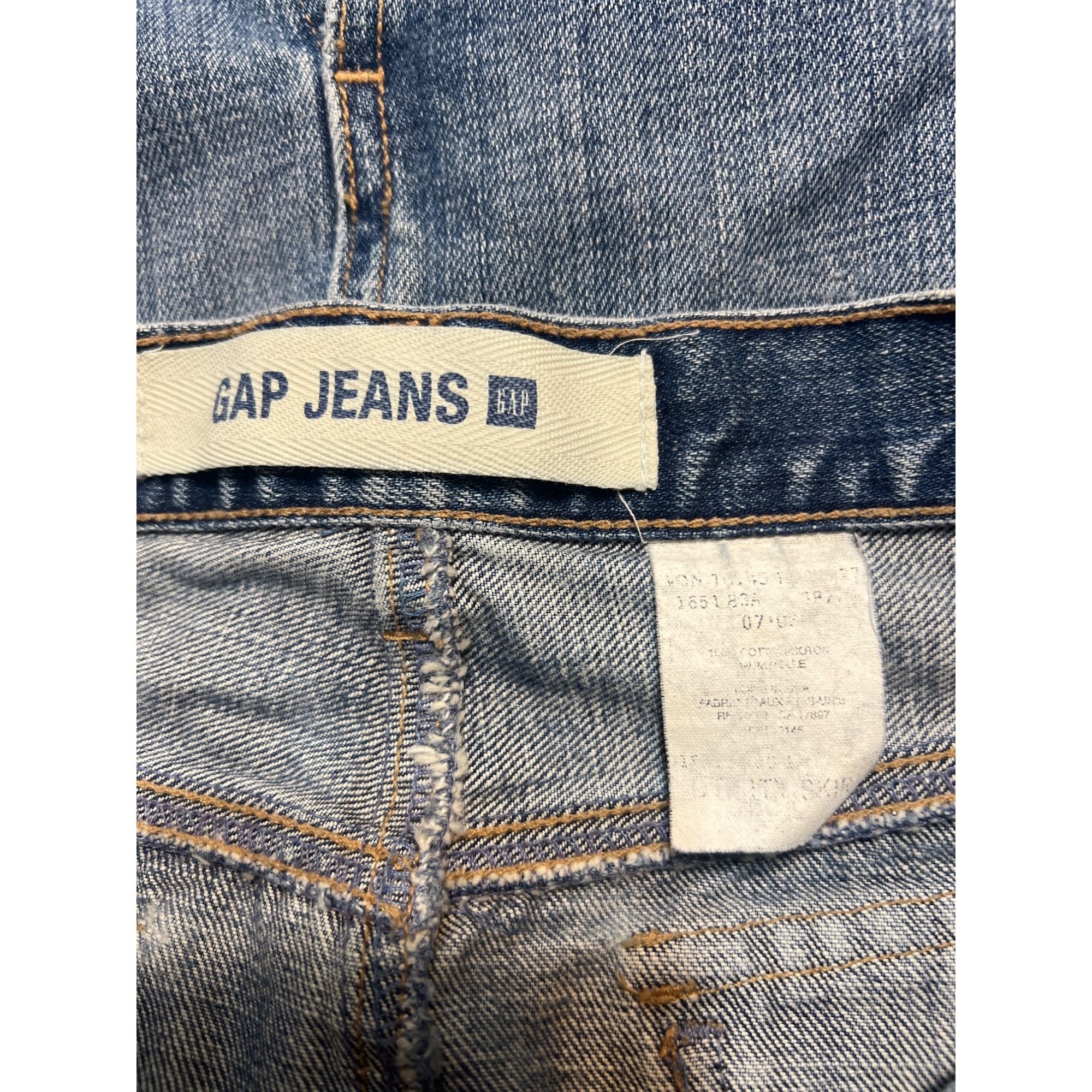 Gap Gap Jeans Denim Jean Skirt Flap Pockets Back Slit Modest Kne Size 30" / US 8 / IT 44 - 4 Thumbnail