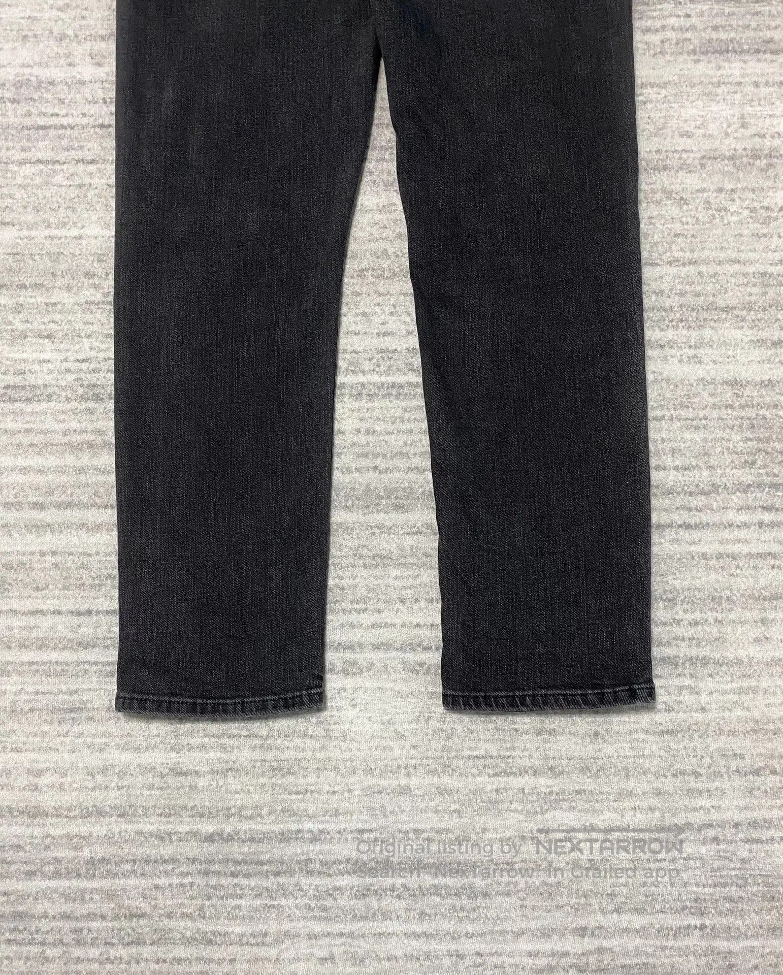 Acne Studios black slim-fit straight-leg jeans. Size US 29 - 6 Thumbnail