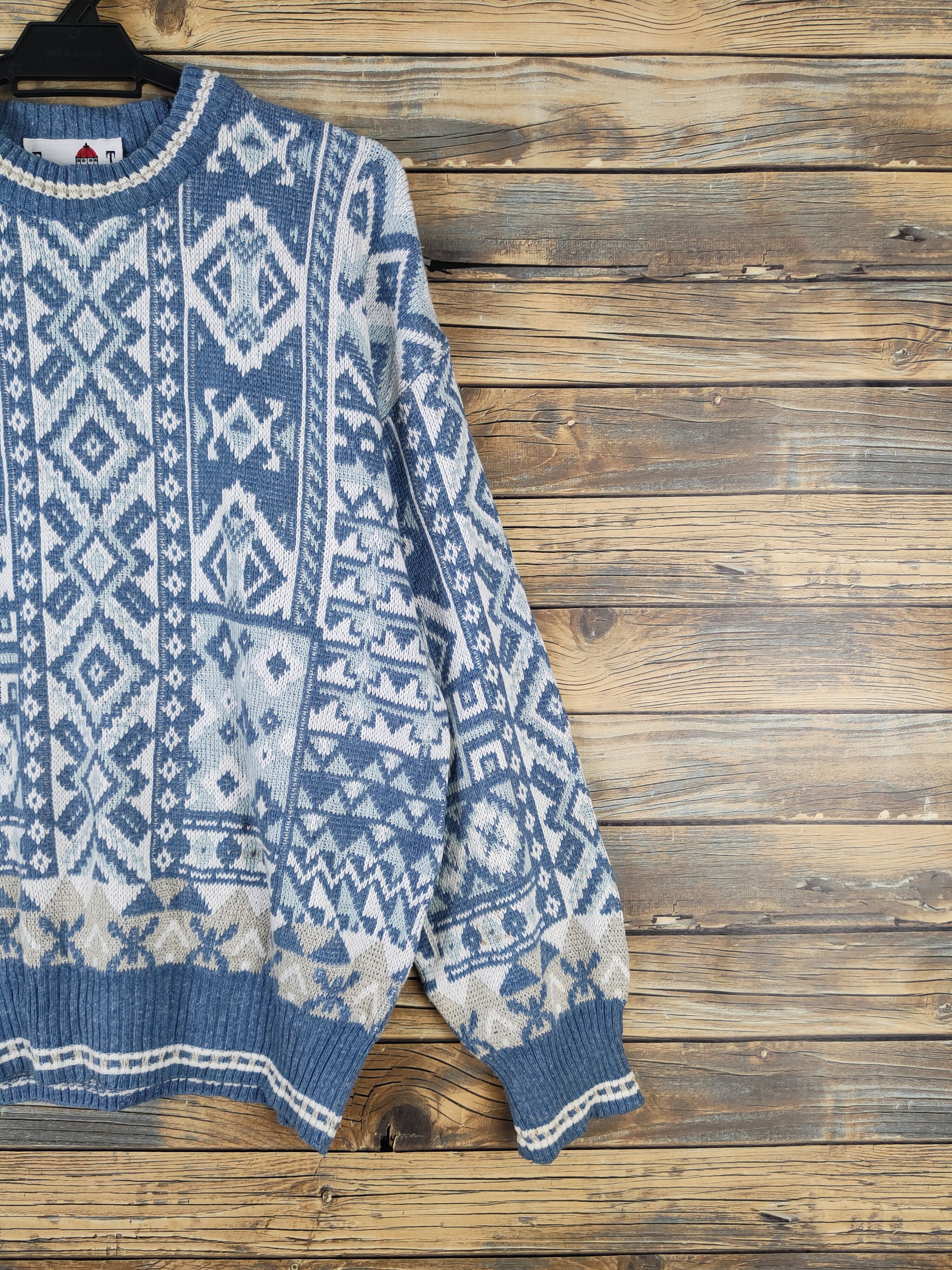 Florence Tricot Florence Tricot Blue Knitwear Sweatshirts like coogi #W2151 Size US L / EU 52-54 / 3 - 5 Thumbnail