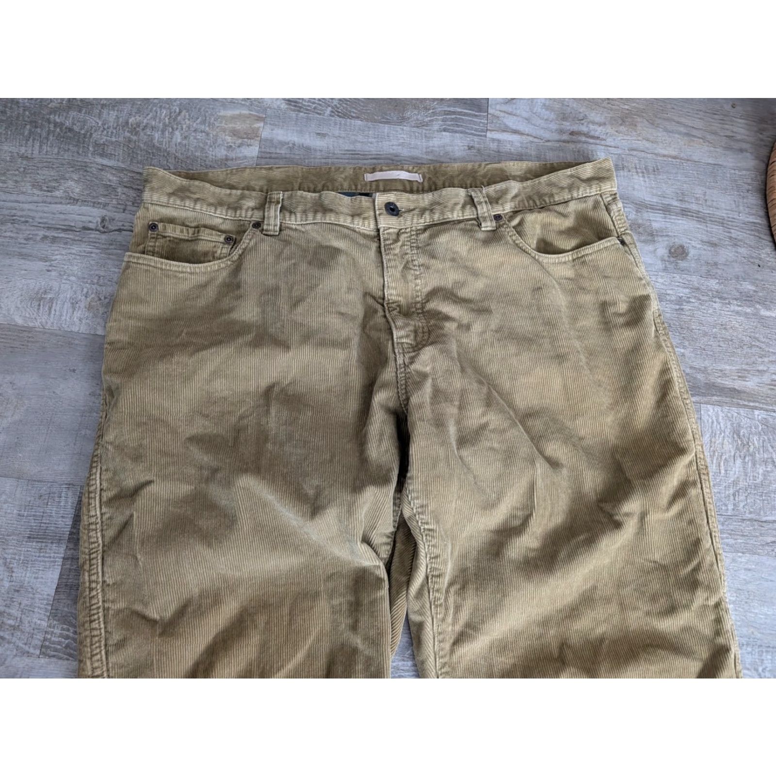 Vintage L.L. Bean Pants Corduroy Flannel Lined 40 x 30 Mens Regular Straight Beige Workwear Chino 5-Pocket Zipper Vintage No EUC Size US 40 / EU 56 - 6 Thumbnail