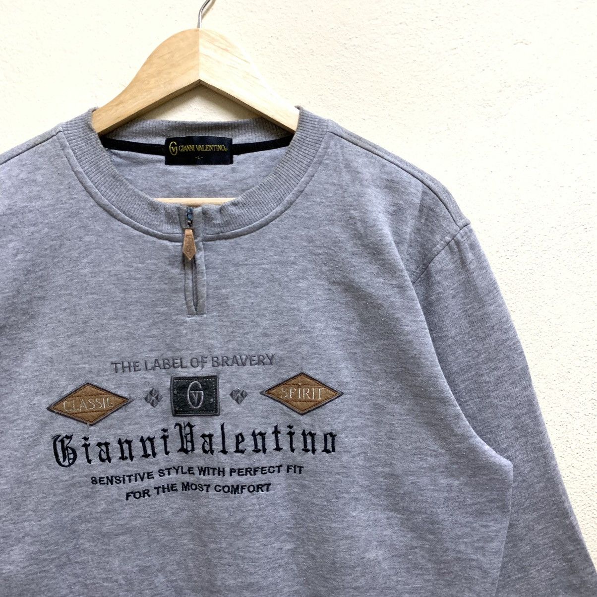 Gianni Valentino × Valentino × Vintage Vintage 90s GIANNI VALENTINO Embroidered logo Sweatshirt Size US L / EU 52-54 / 3 - 3 Thumbnail