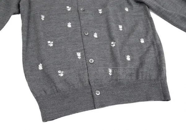 Comme des Garcons Comme Des Garcons Grey vintage embroidered pattern knitted Size L / US 10 / IT 46 - 7 Thumbnail