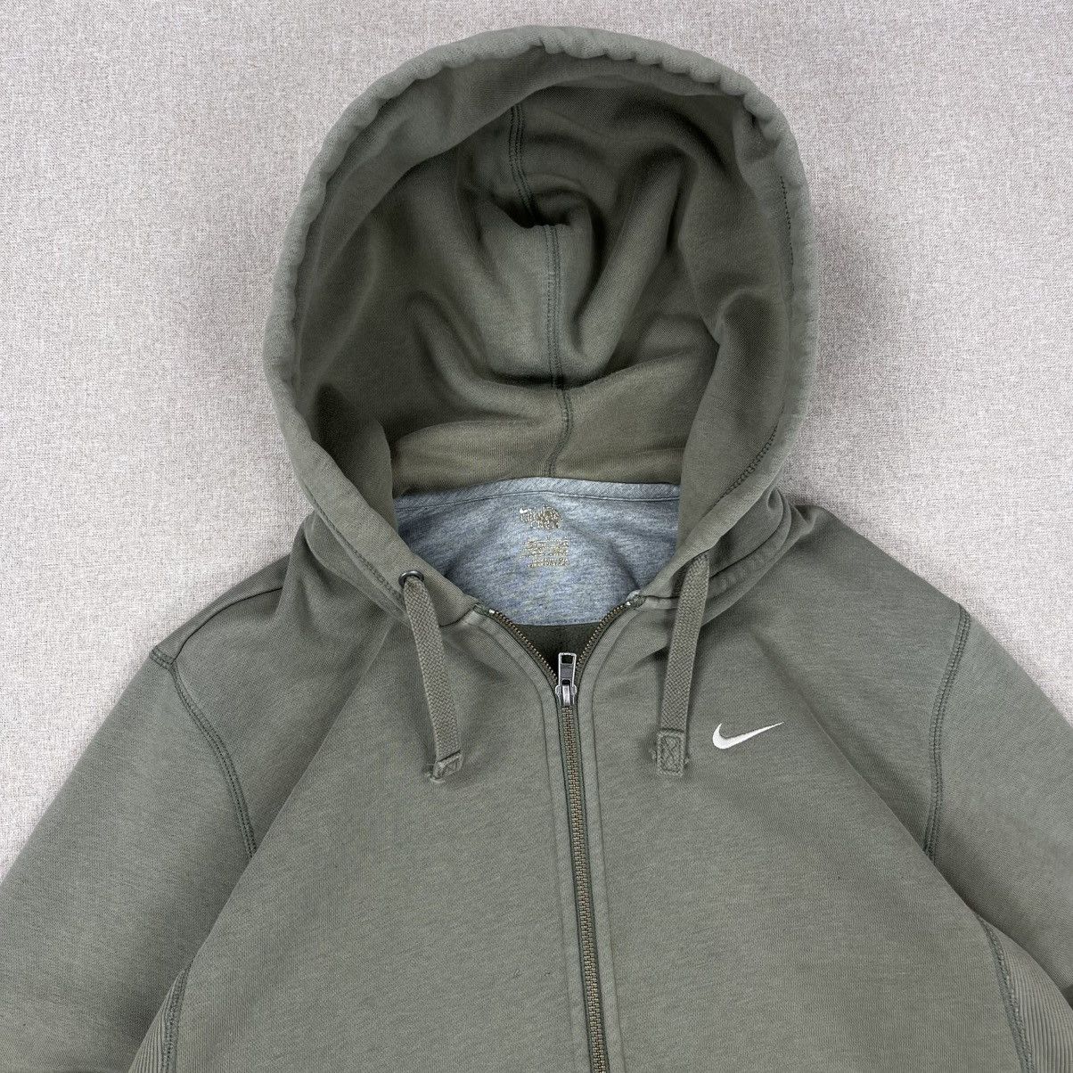 Nike VINTAGE Y2K NIKE KHAKI FADED WASHED ZIP HOODIE Size US M / EU 48-50 / 2 - 3 Thumbnail
