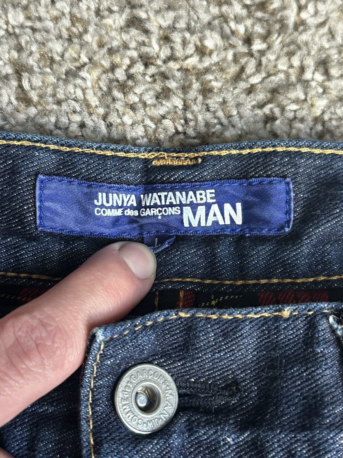 Comme des Garcons Junya Watanabe Comme Des Garçons Flannel Denim Size US 34 / EU 50 - 2 Thumbnail
