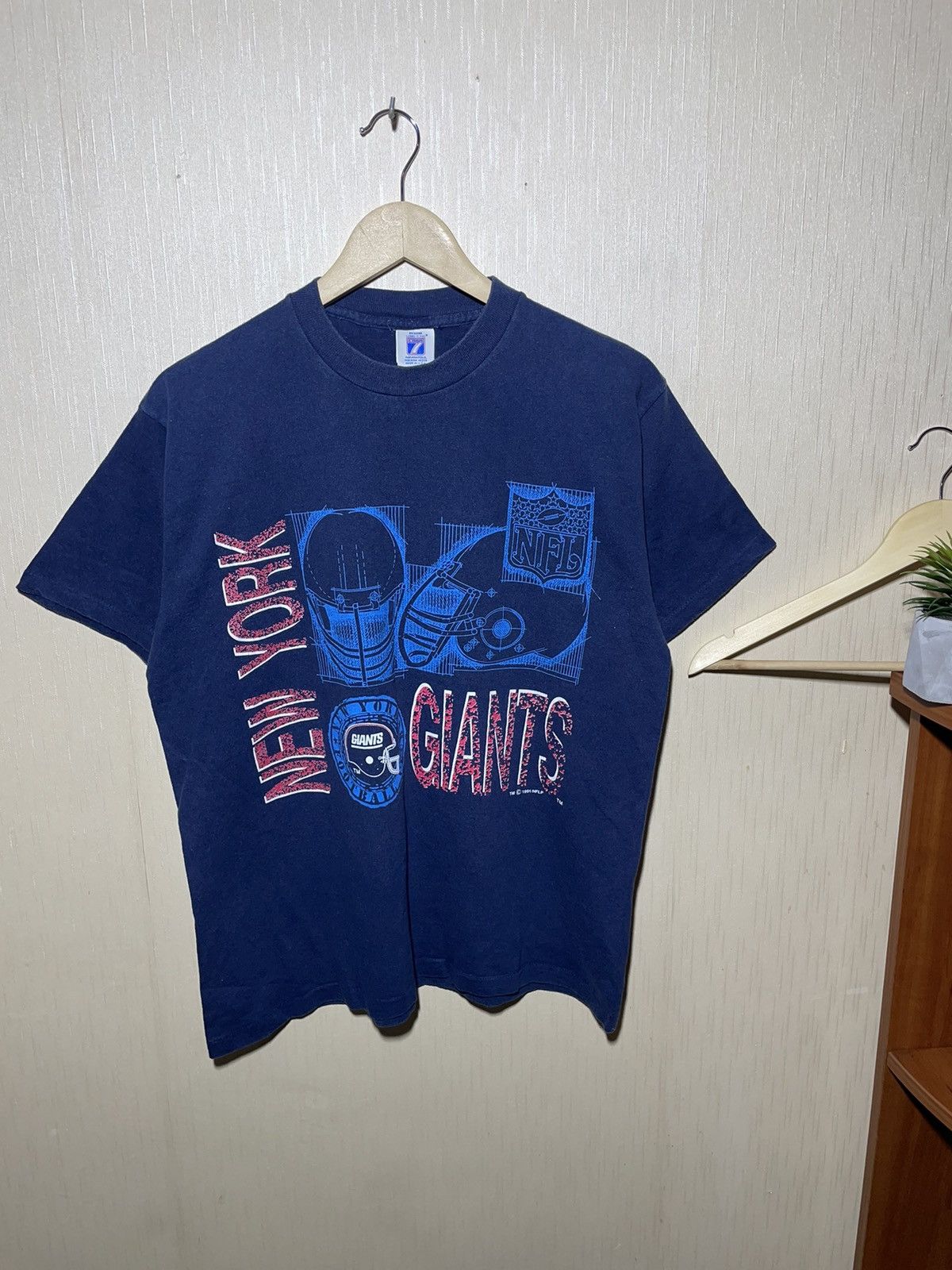 NFL × Vintage NFL Giants New York 1991 T shirt vintage Size US L / EU 52-54 / 3 - 1 Thumbnail