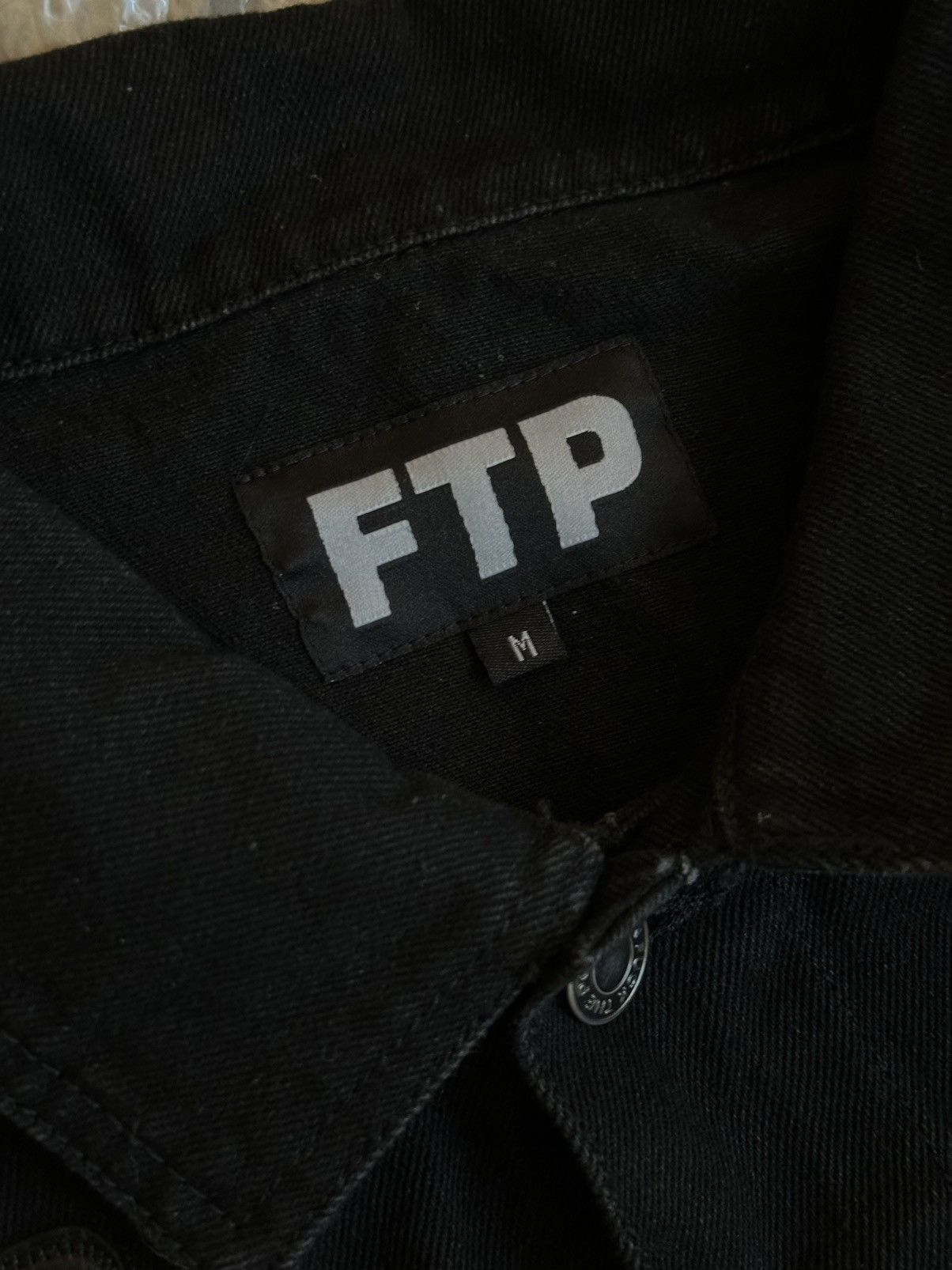 Fuck The Population FTP Cross Logo Denim Trucker Jacket Size US M / EU 48-50 / 2 - 3 Thumbnail