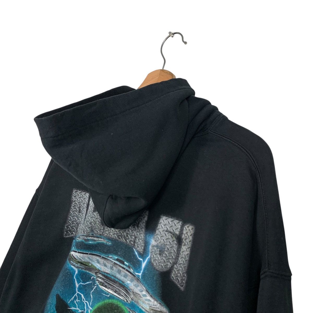 Vintage AREA 51 Alien Ufo Graphics Print Pullover Hoodies #1691-C75 Size US L / EU 52-54 / 3 - 3 Thumbnail
