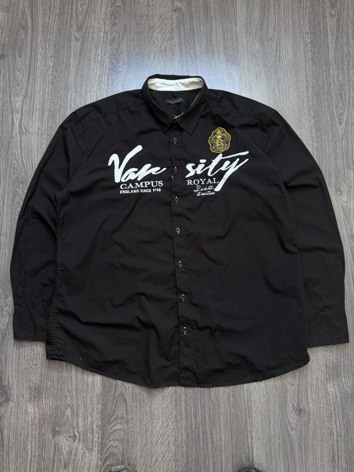 Vintage Y2K Vintage John Devin Varsity Ralph Lauren style shirt Size US XXL / EU 58 / 5 - 1 Thumbnail