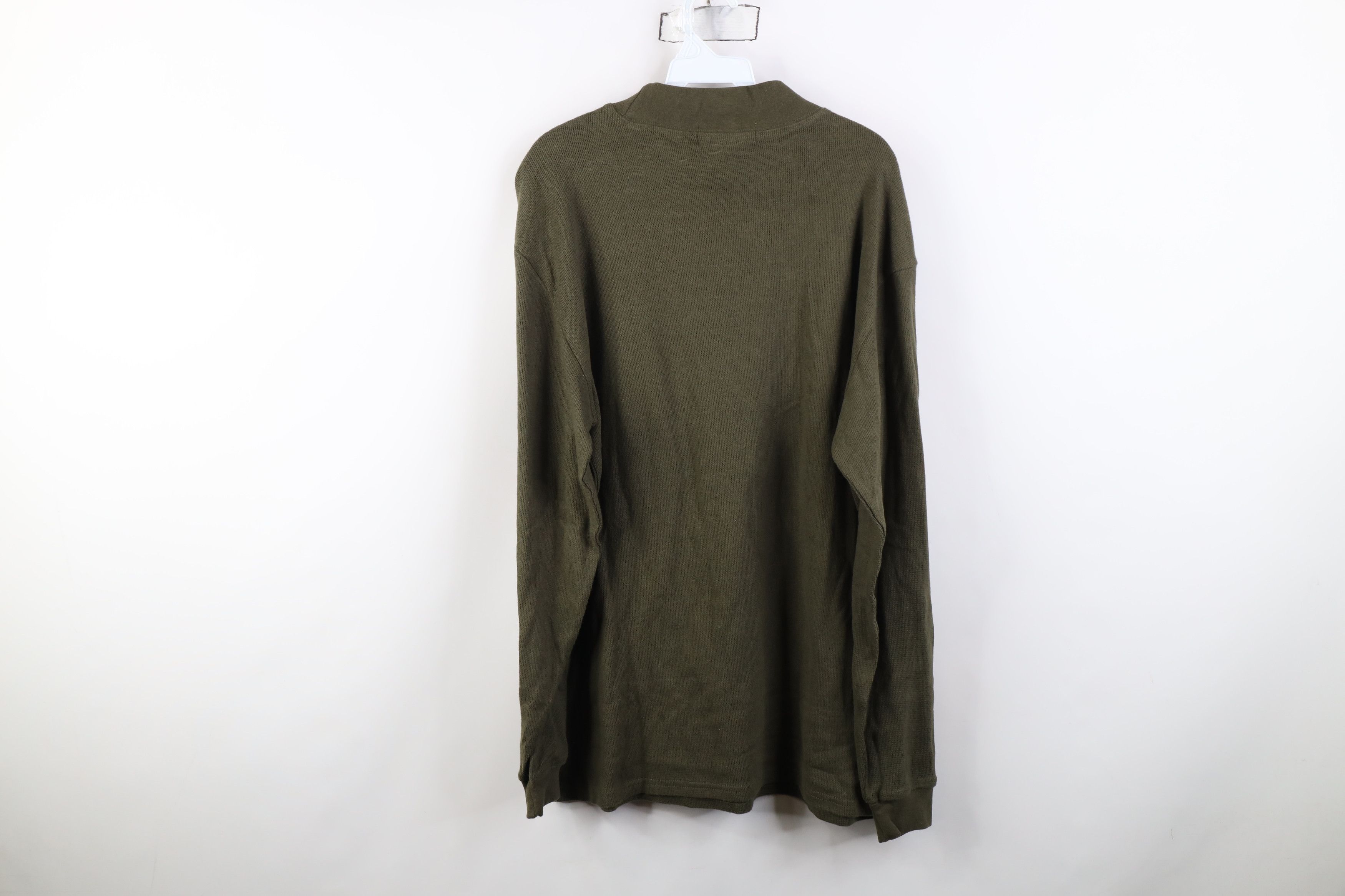 Vintage Deadstock Vintage 90s Streetwear Knit Mock Neck T-Shirt Size US M / EU 48-50 / 2 - 10 Thumbnail