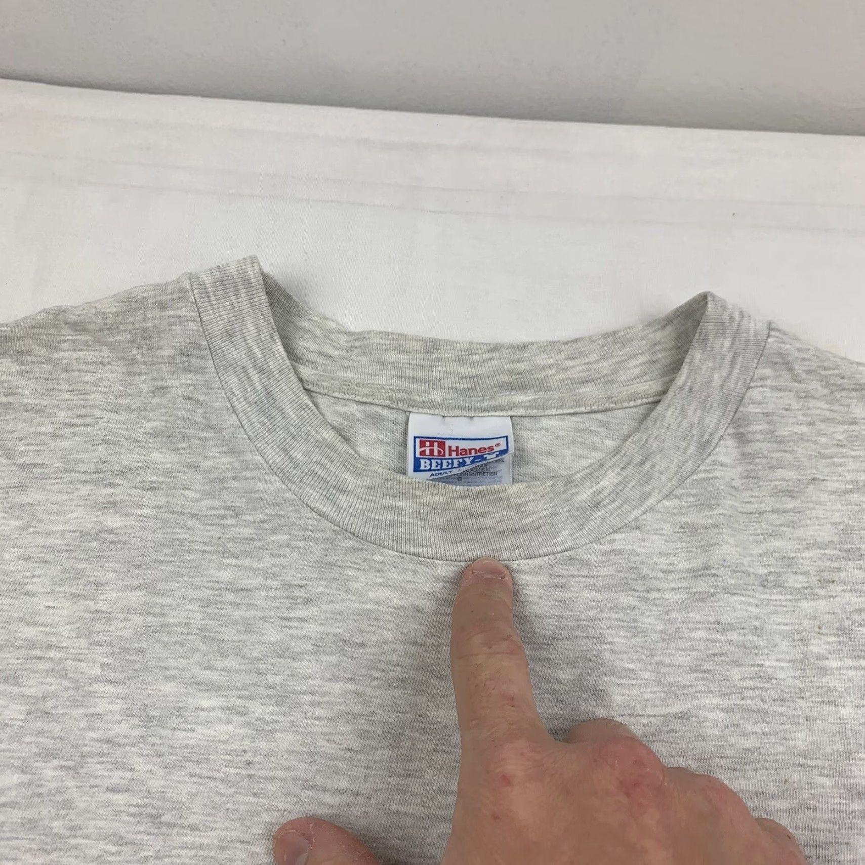 Hanes VINTAGE Hanes Safari T-Shirt Adult Large Gray Animals 90s Outdoor Obscure Mens Size US L / EU 52-54 / 3 - 7 Thumbnail