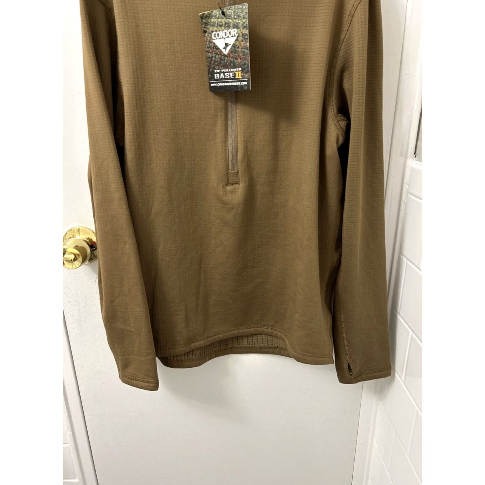 Vintage Condor Base 2 Zip Pullover Mens S Brown Sweater Tactical Combat Outdoor YKK L/S Size US S / EU 44-46 / 1 - 3 Thumbnail