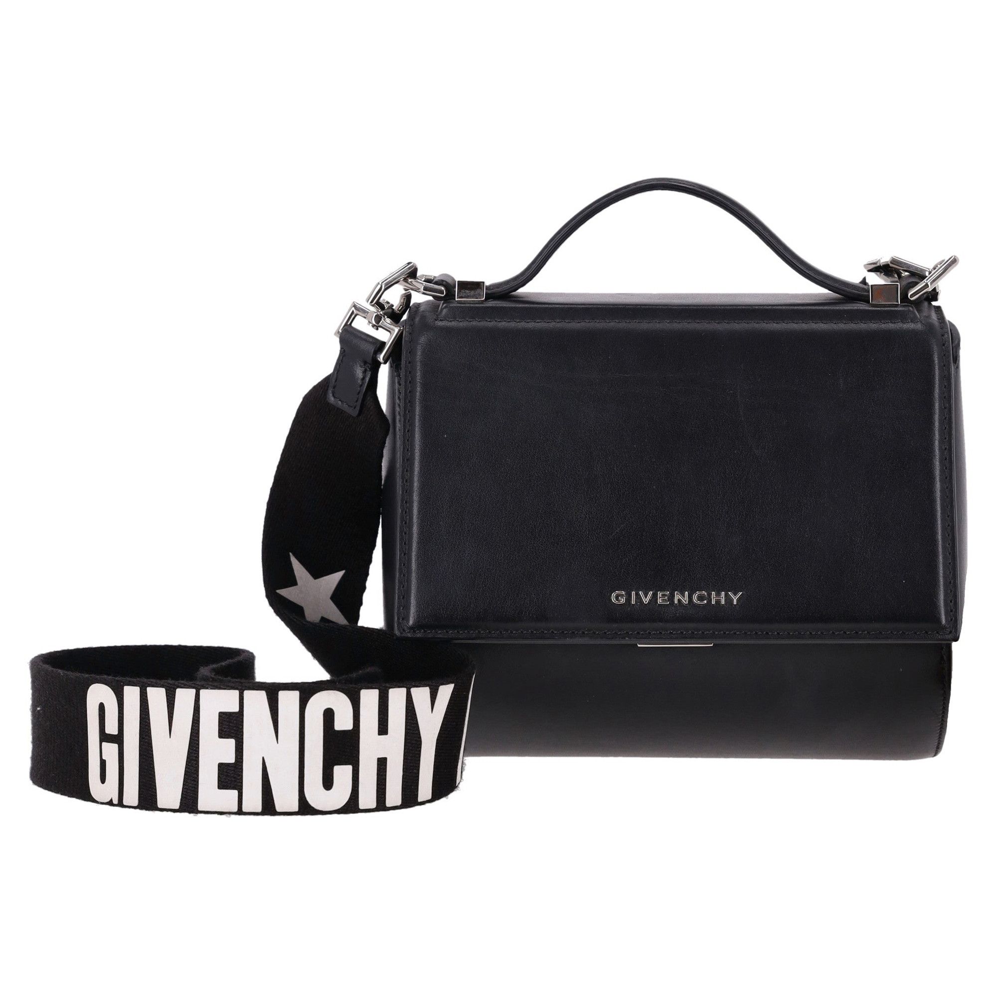 Givenchy Givenchy Pandora Box Logo Leather Bag Size ONE SIZE - 1 Thumbnail