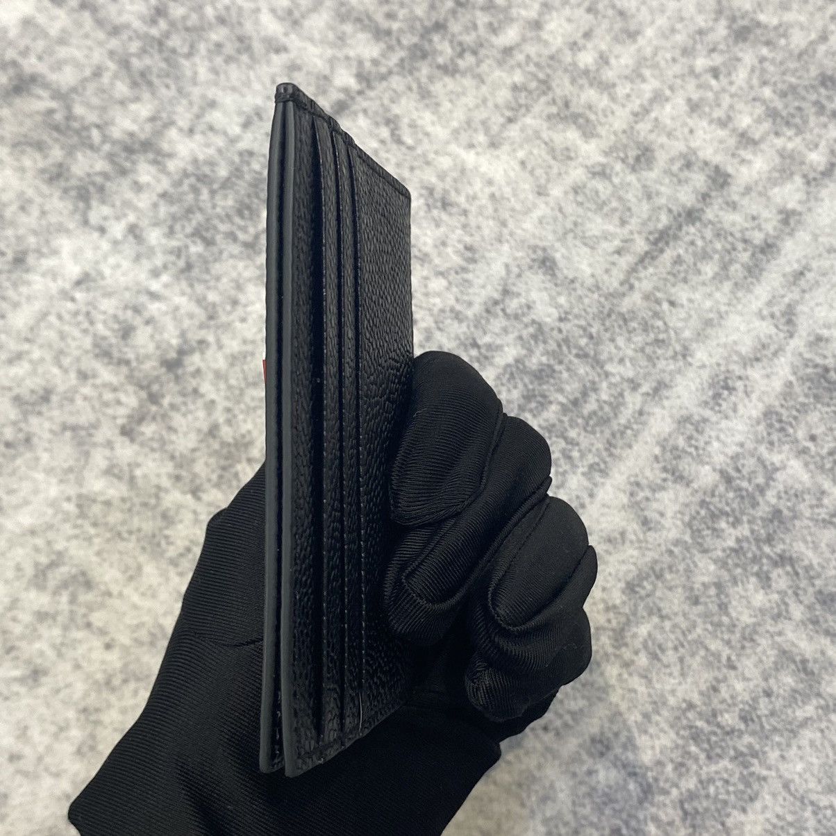 Thom Browne THOM BROWNE Pebbled Leather Card Holder Size ONE SIZE - 11 Thumbnail