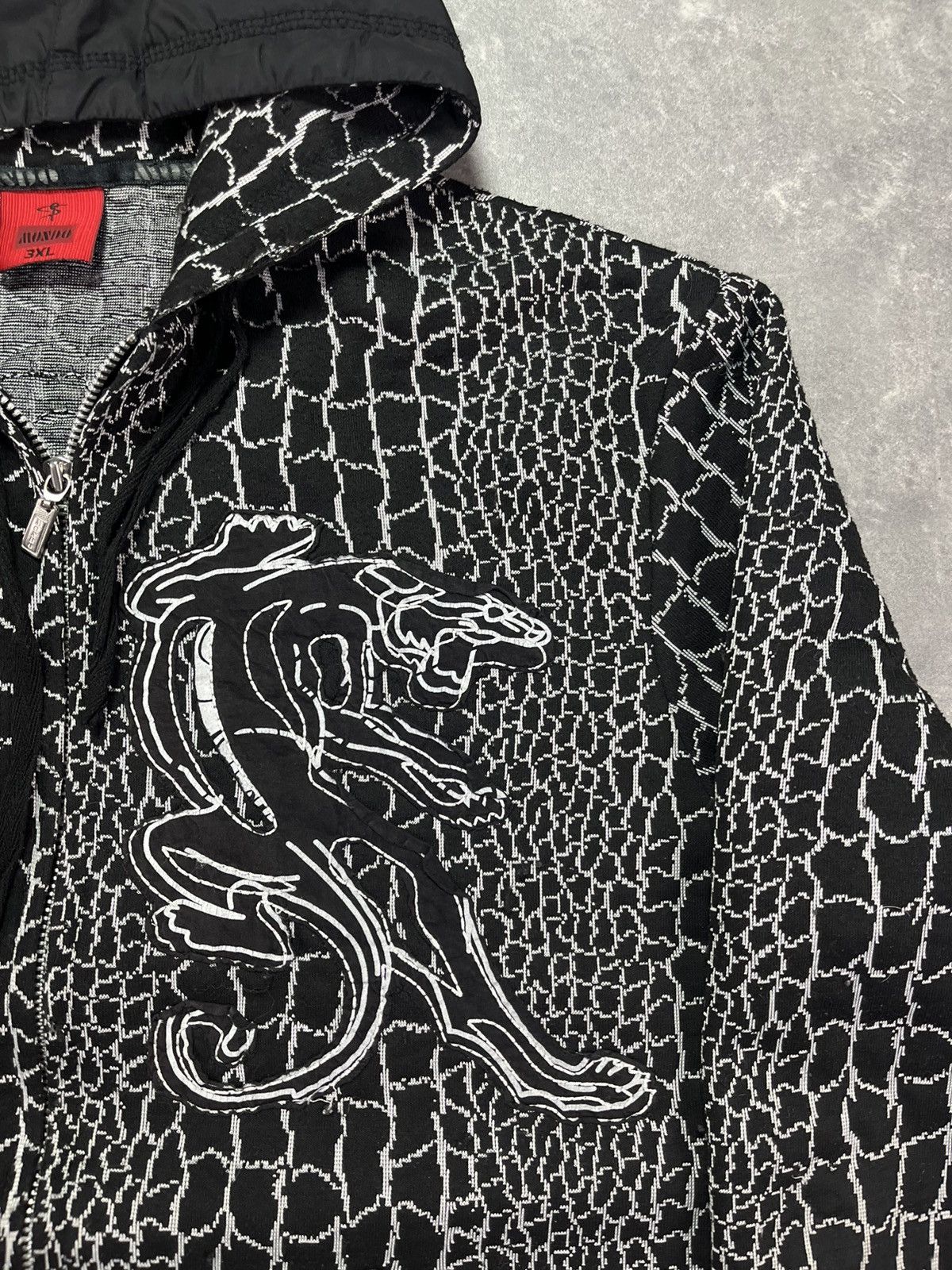 Japanese Brand Mondo Vintage 3D Tiger Zip Hoodie L Affliction Rare Size US L / EU 52-54 / 3 - 8 Thumbnail