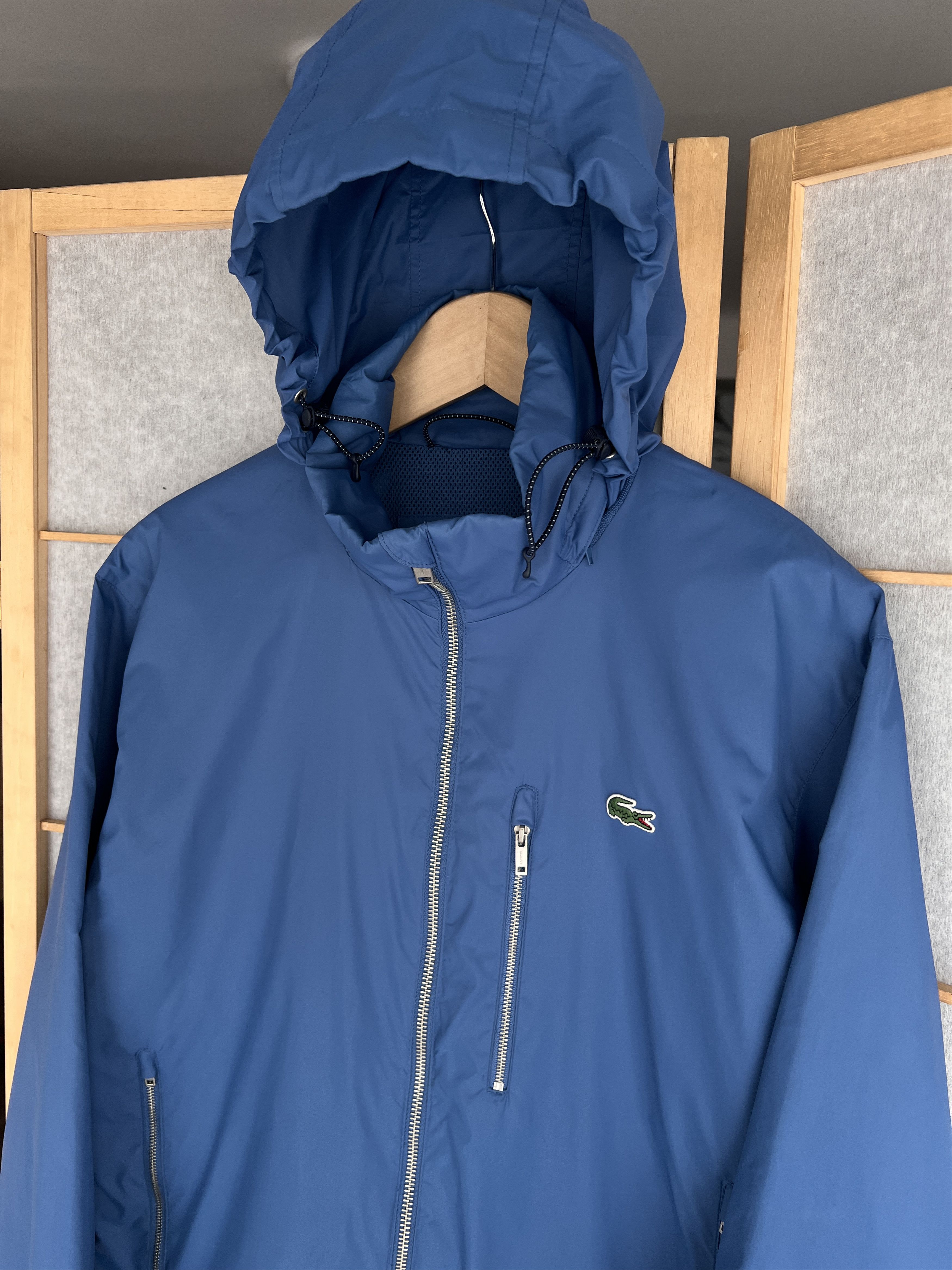 Lacoste Rare! Lacoste vintage nylon hooded jacket windbreaker luxury Size US M / EU 48-50 / 2 - 12 Thumbnail